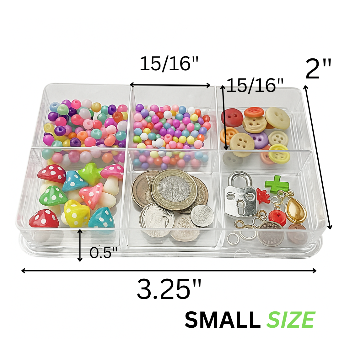 6 Grid Small Storage Box (Pack of: 2) - TJ-28702-Z02