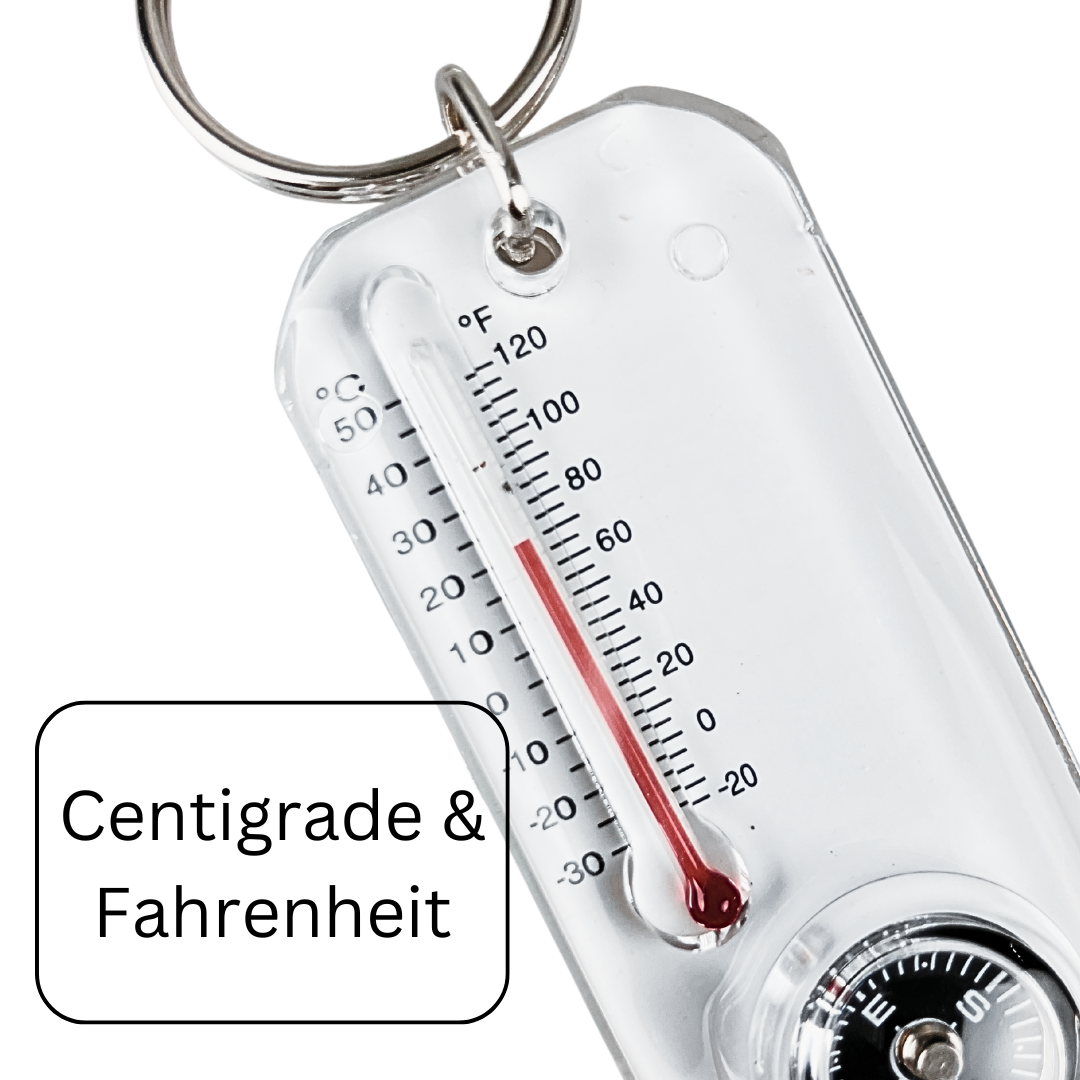 (2 Pack) Mini Thermometer & Compass - PC-00350-Z02