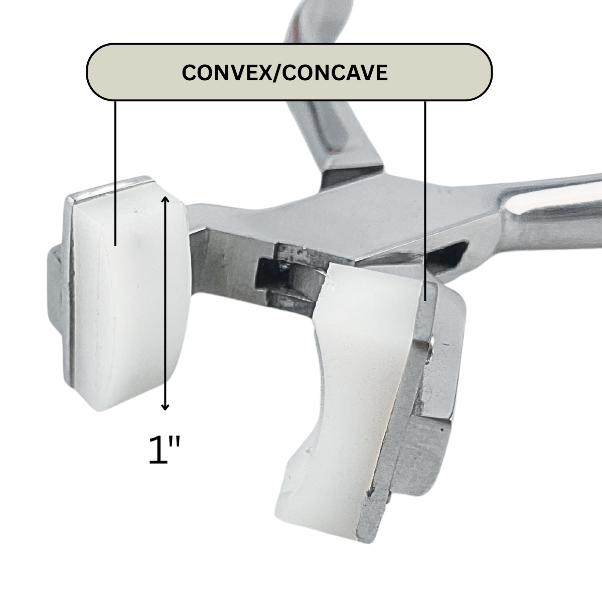 5.75 Inch Stainless Steel Nylon Curved Jaw Pliers  - S-008984