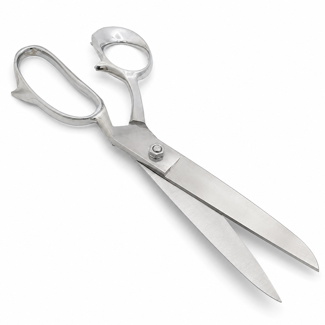 12-Inch Heavy Duty Stainless Steel Tailor Scissors, Professional Sewing Shears with Extra Large Finger Holes, Long Sharp Blades for Fabric Cutting, Sewing, Tailoring, Crafts – SC-77120