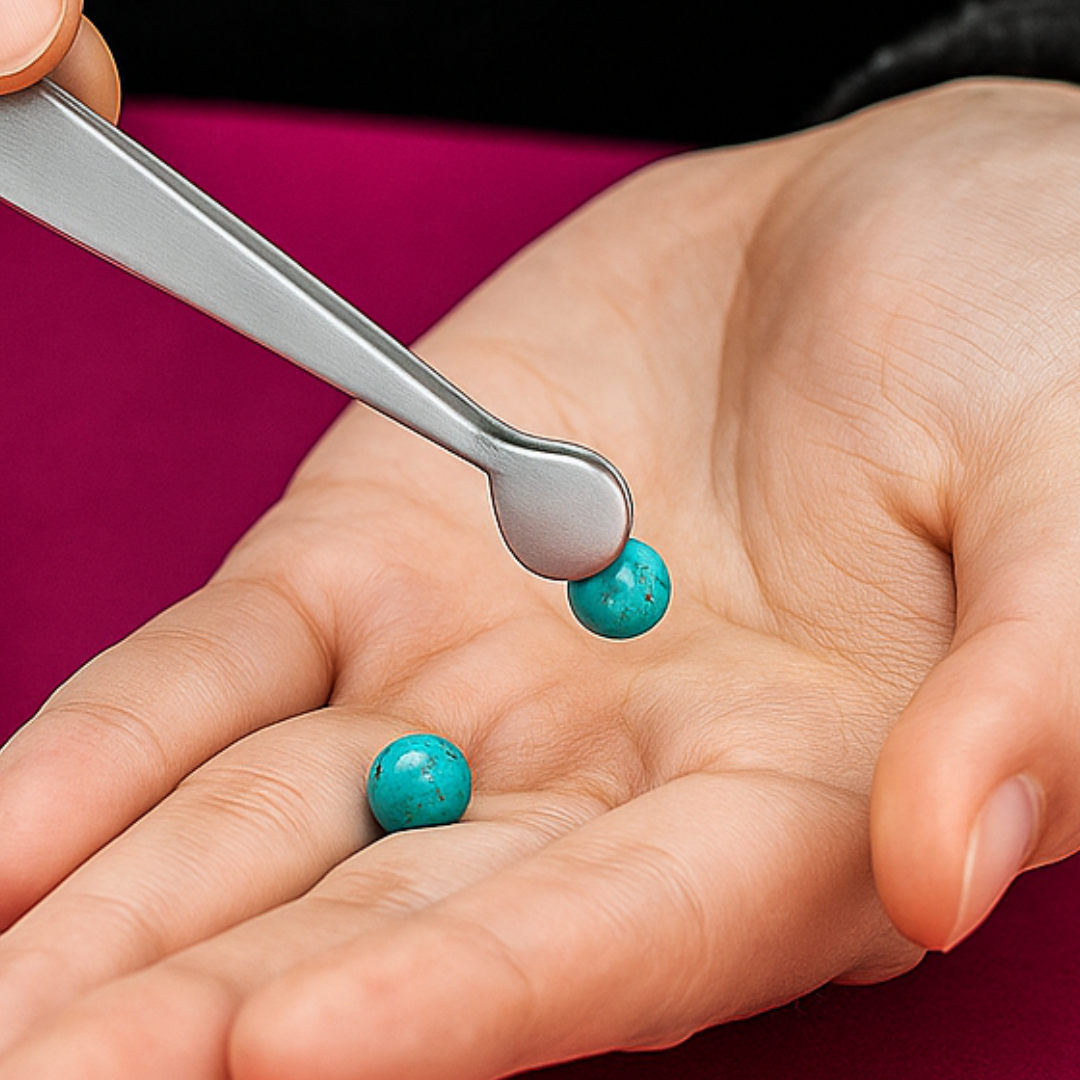 6-Inch Beading Tweezers with Cup Shaped Tips  - S1-08585