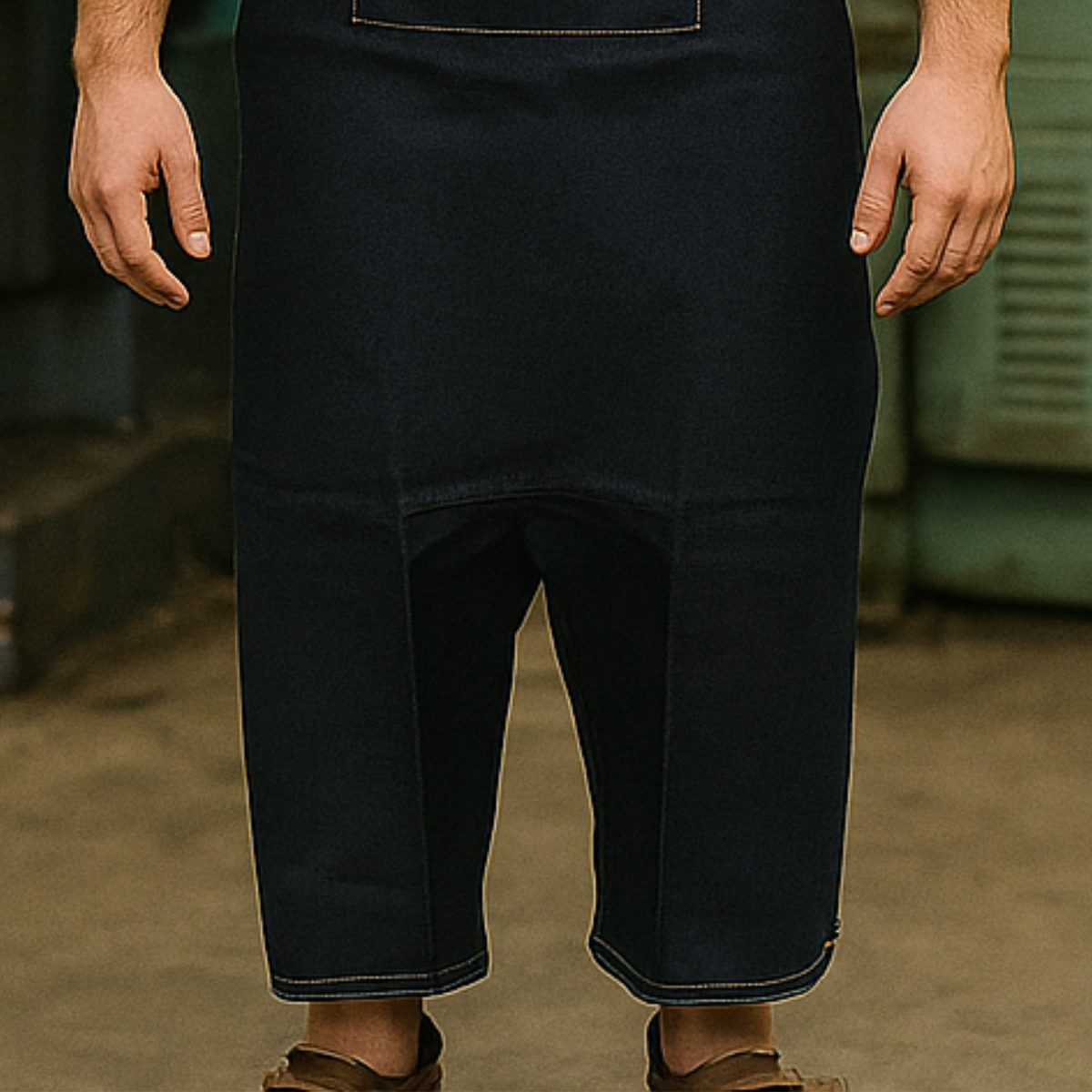 Denim Apron | 1 Pocket | Nylon Strings to Tie