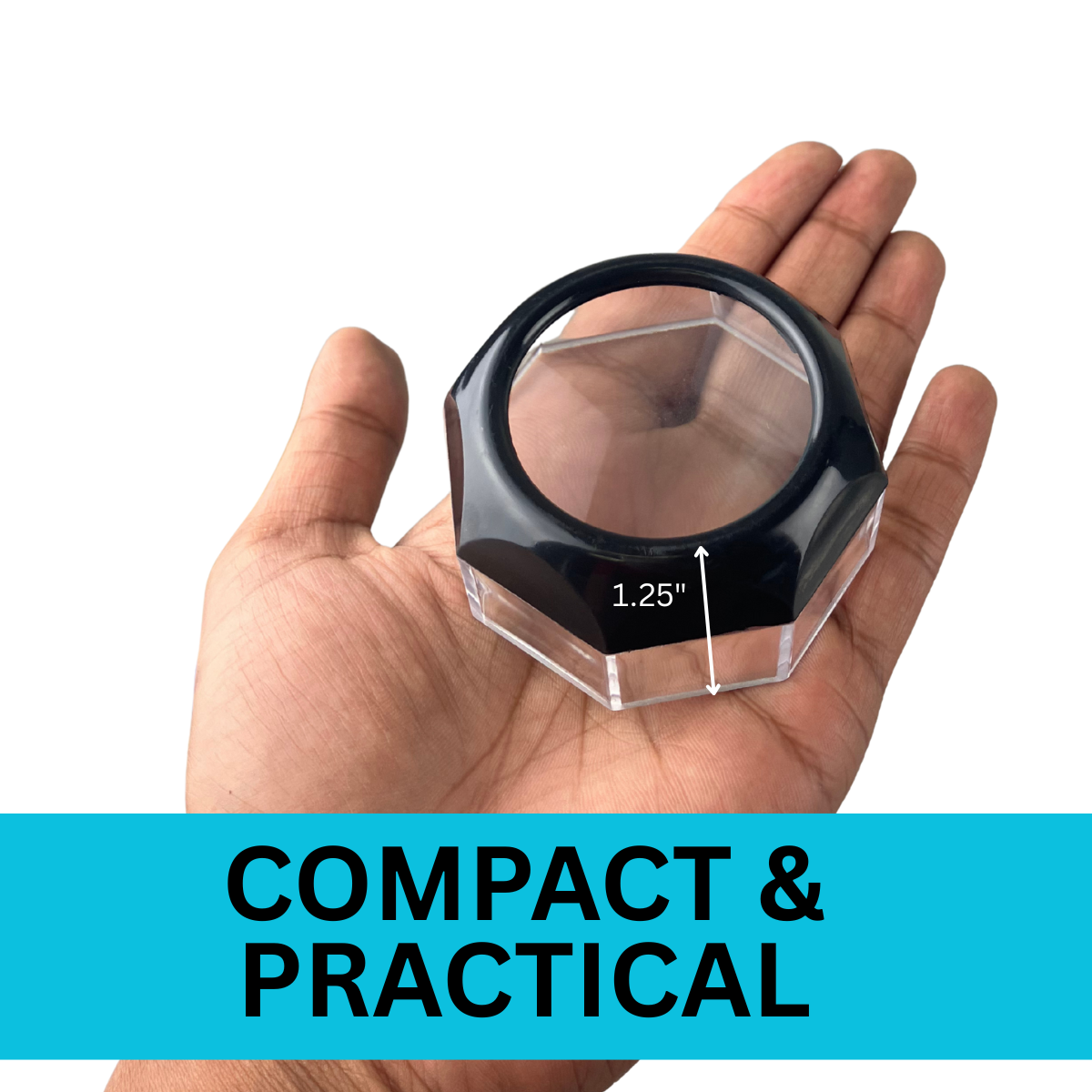 Dome Magnifier 2x Power | Clear Side Panels  - MG-93509