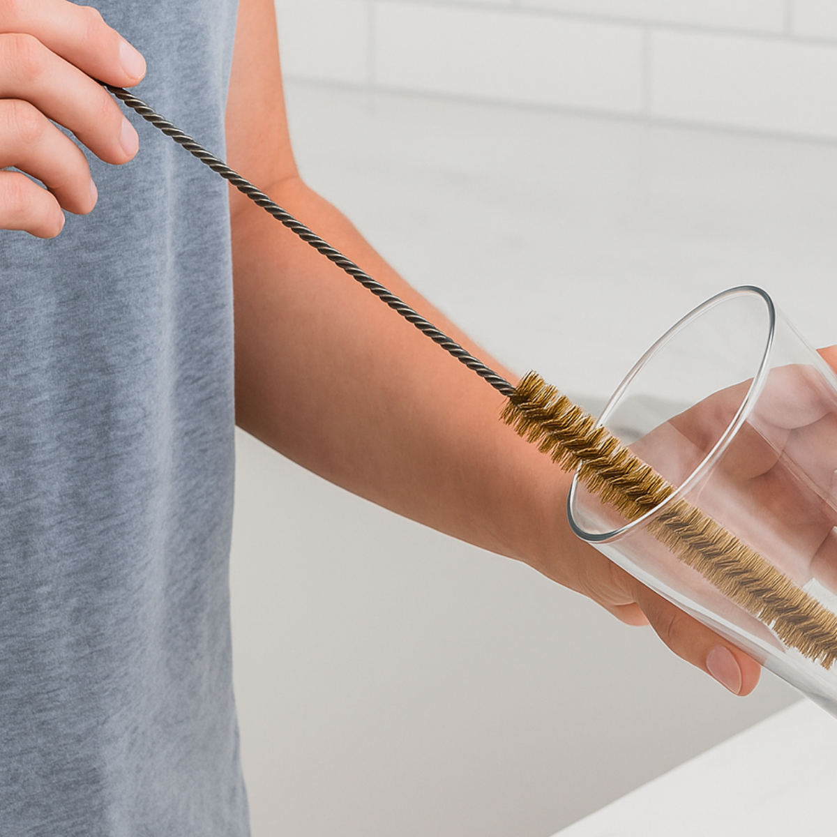 18 Inch Brass Wire Brush for Cleaning (Pack of: 2) - TZ63-46050-Z02