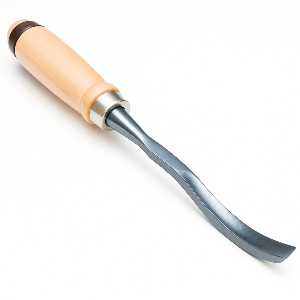 12-Piece Wood Carving Chisel Set with Wooden Handles and Steel Blades – 7.5” Professional Hand Tool Kit with Blue Vinyl Pouch for Crafting, Whittling, and Sculpture