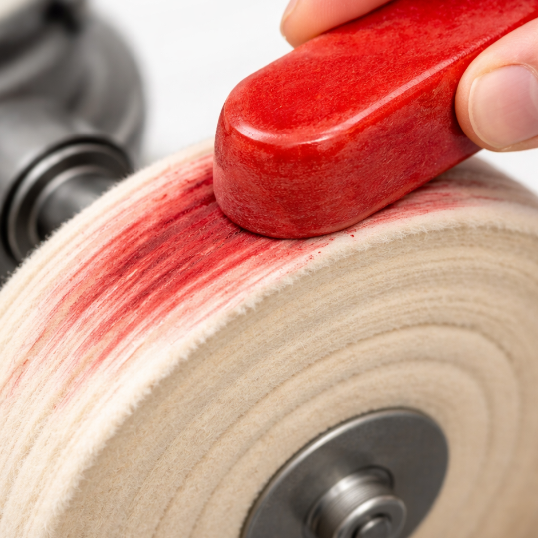 1 oz Jeweler’s Red Rouge Polishing Compound Bar – Fine Finishing Compound for Gold, Silver & Soft Metals