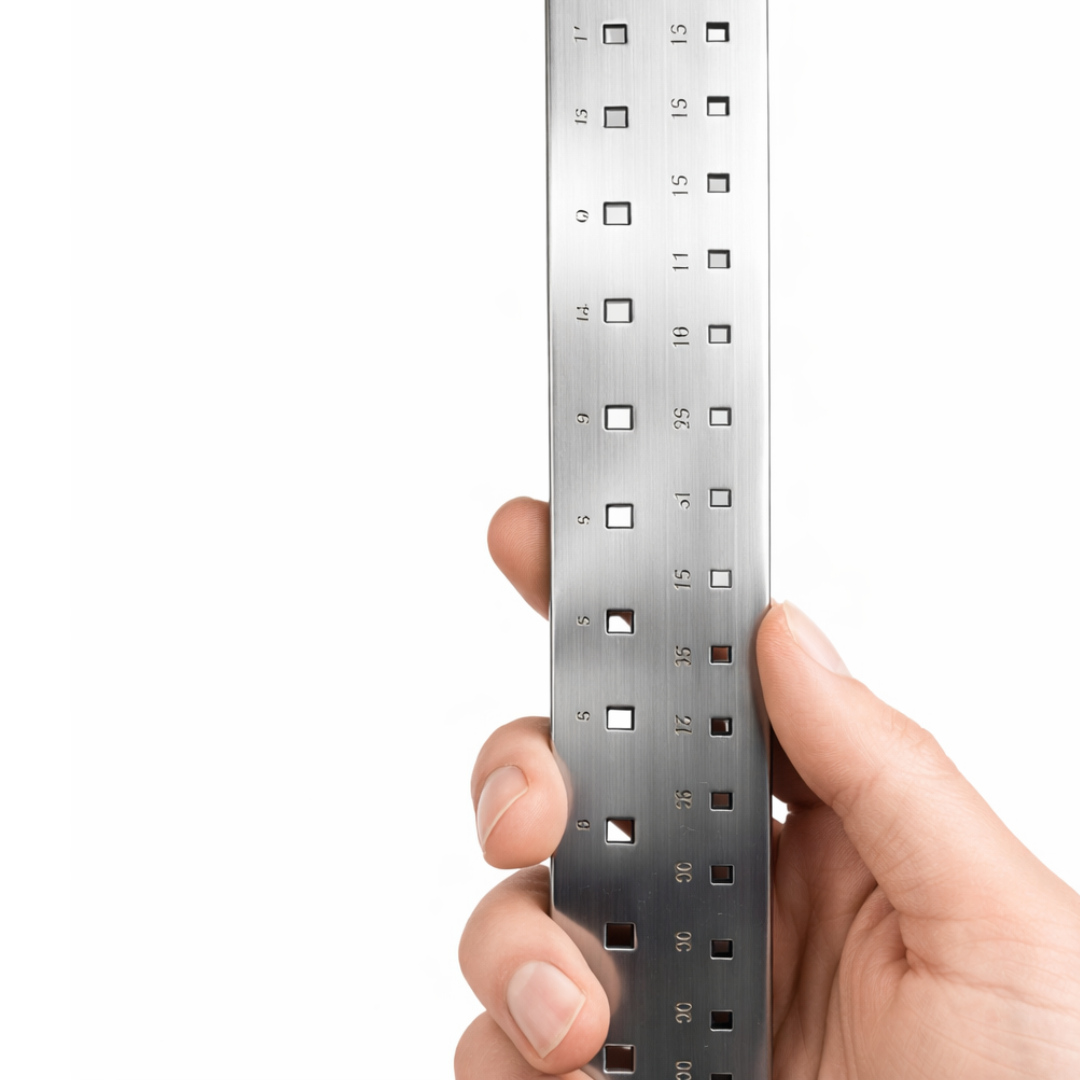 8" Square Draw Plate with 30 Holes – Forged Steel Wire Drawing Tool for Reshaping Round Wire into Square