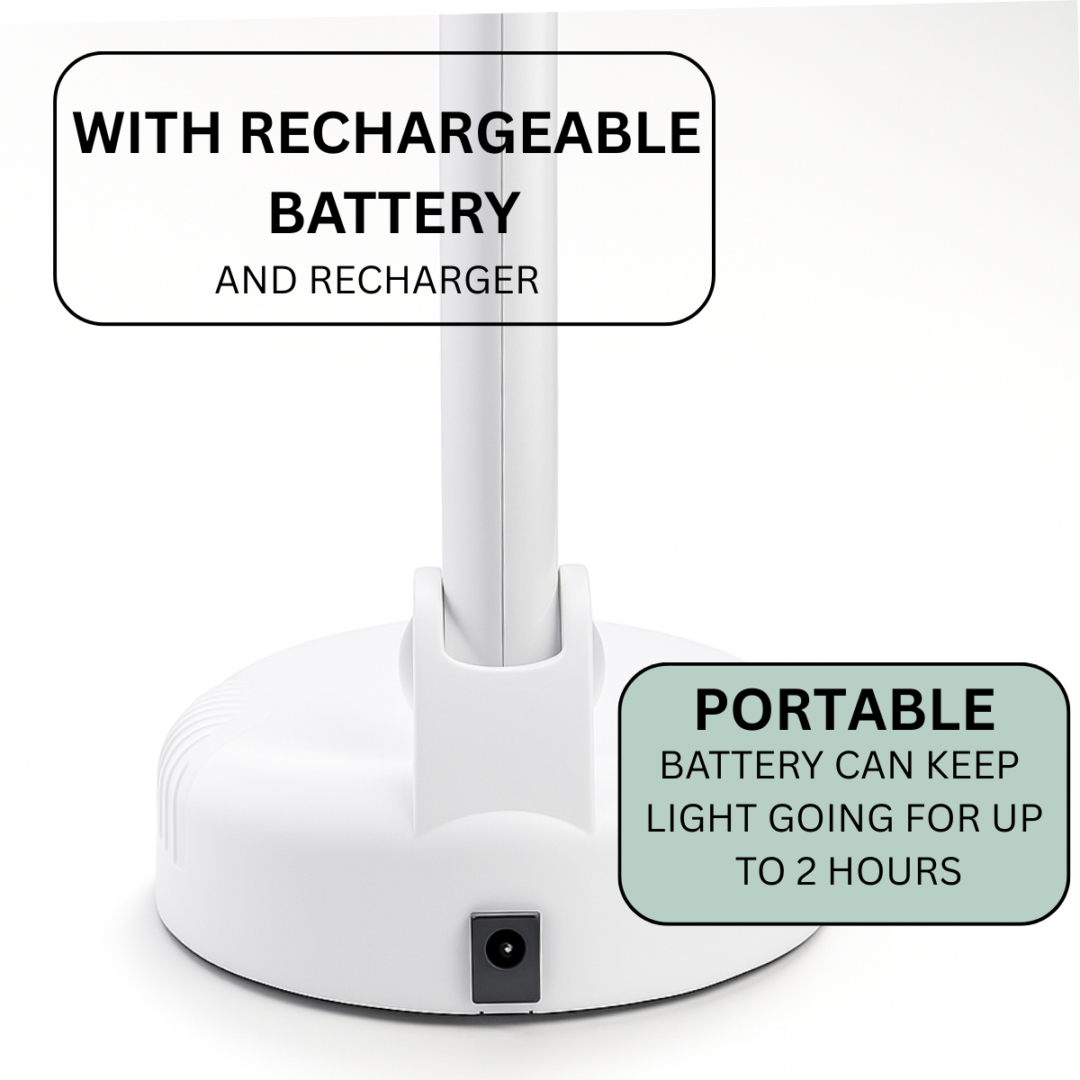 2x White Magnifier 40 LED Desk Lamp | 4 Inches Lens | Portable  - CR-99259