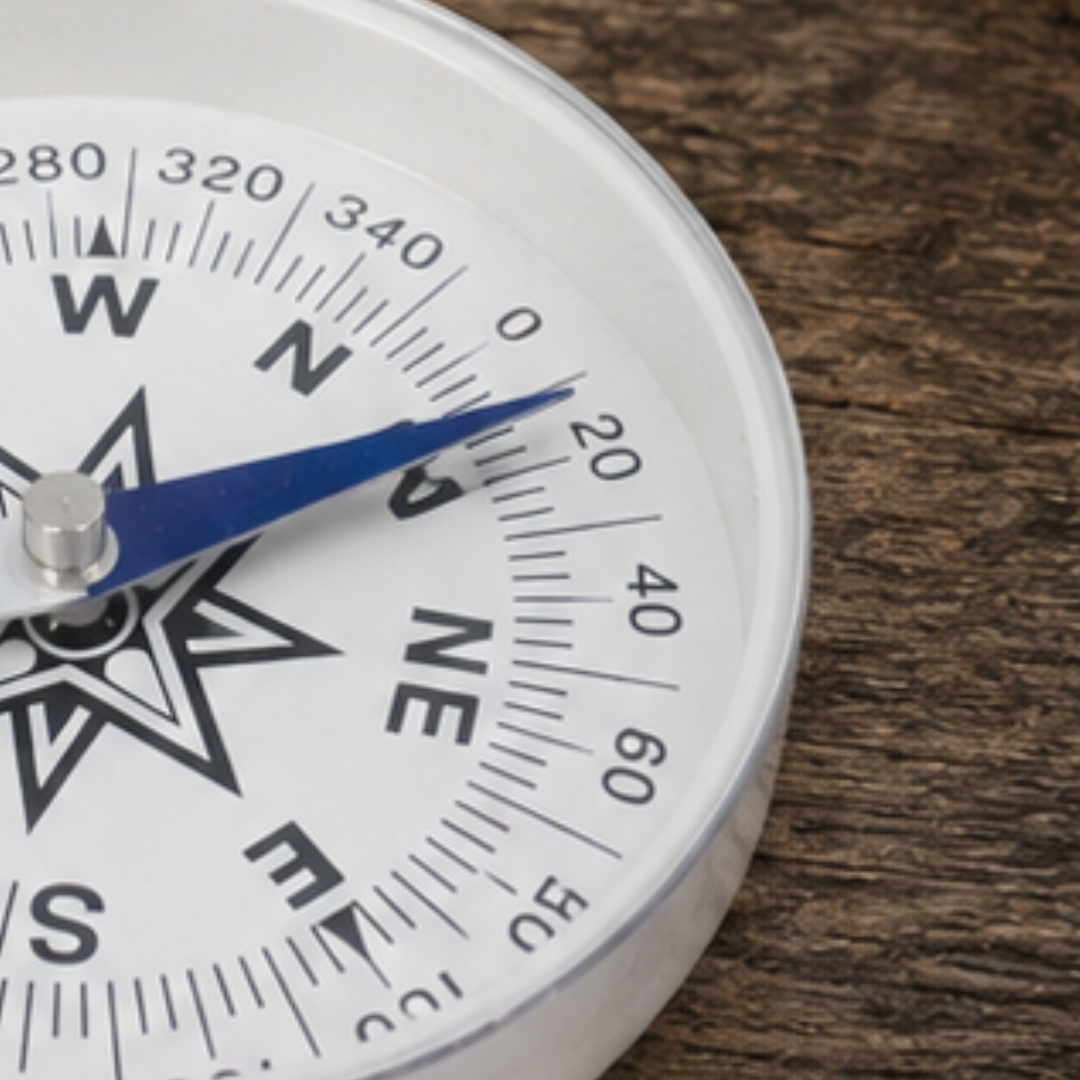 3-Inch Pocket Compass – Easy-to-Read Directional Compass with Aluminum Case, Large White Dial and Dual-Color Magnetic Needle for Hiking, Camping, Orienteering and Travel