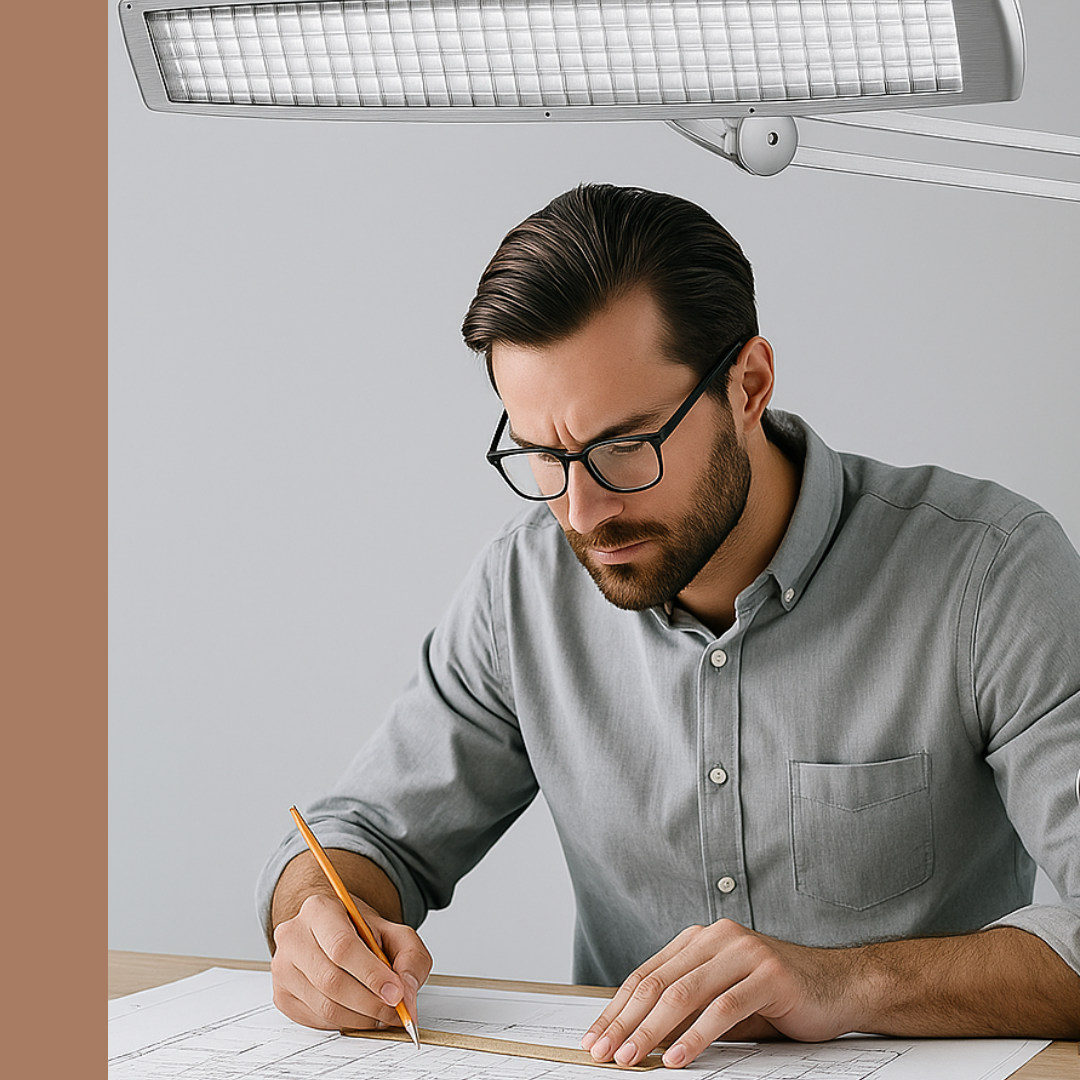 61cm (24") Clamp-On Fluorescent Desk Lamp with Spring Arm – White, Wide 61×11cm Lamp Head – Energy-Saving Light for Workbench, Crafting & Jewelry – MG-28457