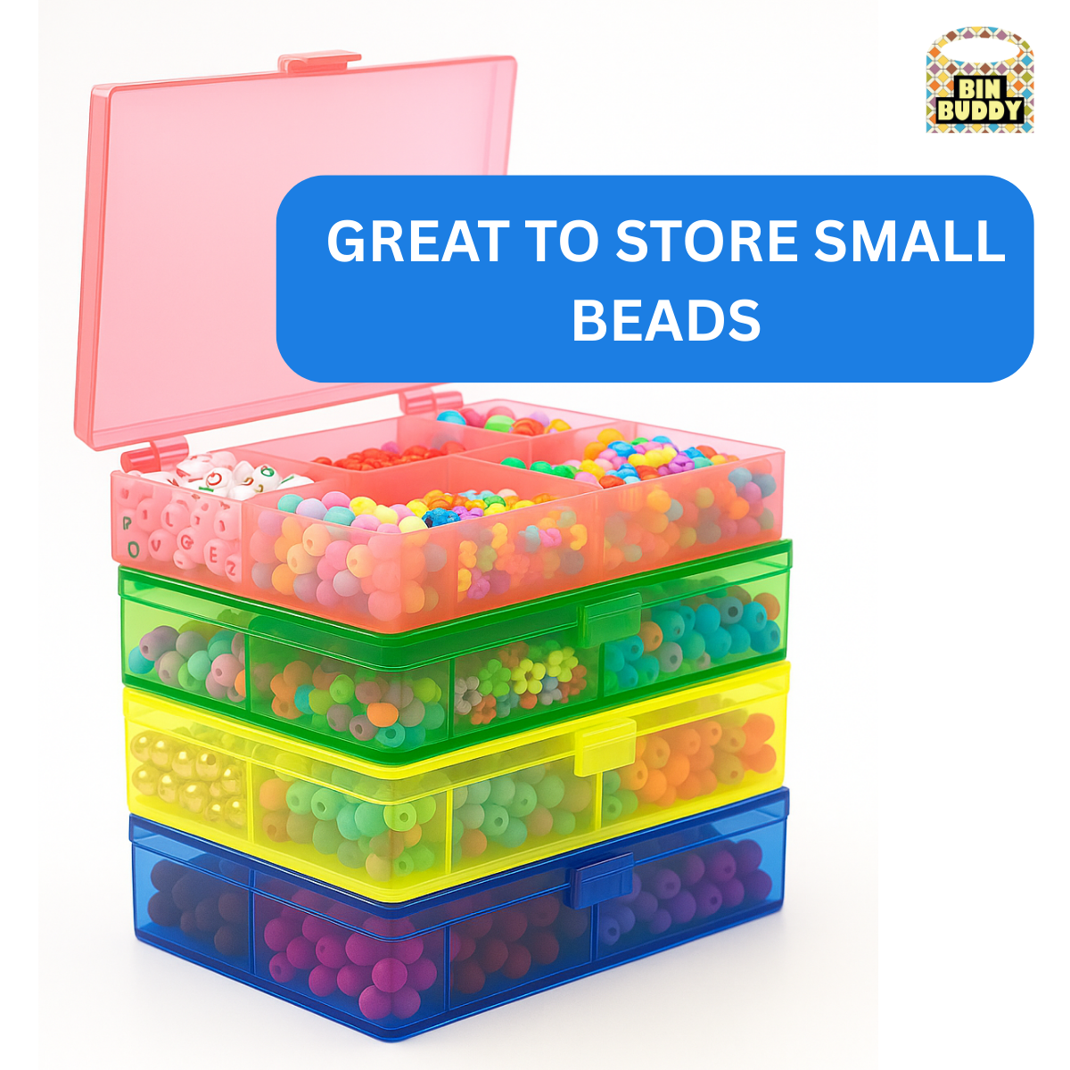 4 Colored Plastic Boxes - TJ-08784