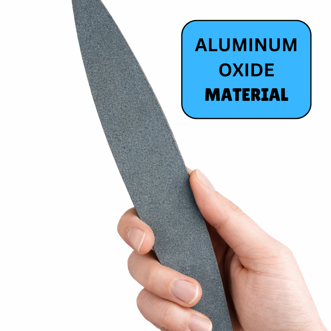 9" Aluminum Oxide Sharpening Stone – Coarse & Fine Grit Dual-Sided Stone for Knives, Hatchets & Small Tools