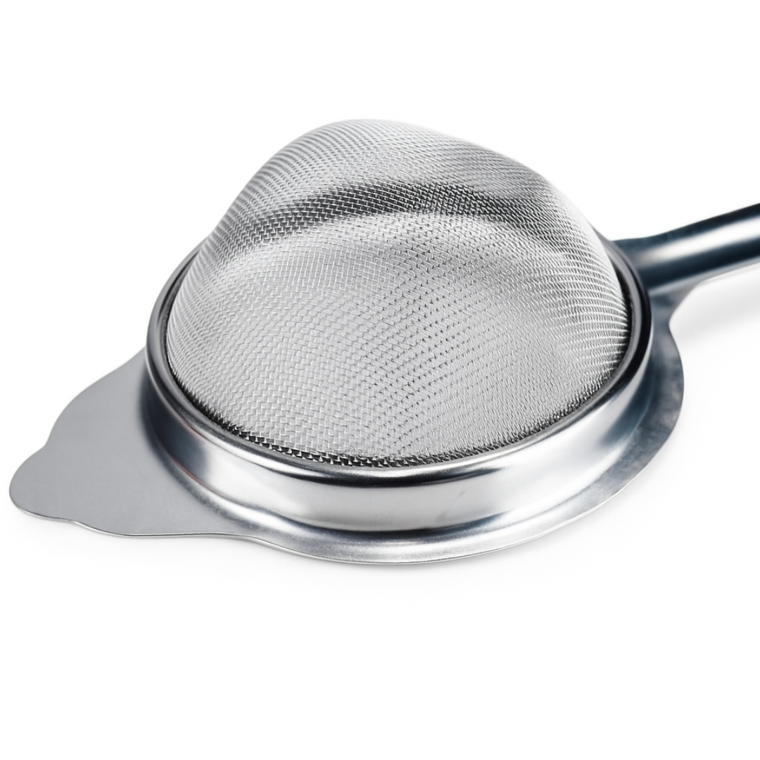 2 Pc. Medium-Sized Stainless Steel Tea Strainer – 2.5” Fine Mesh Infuser with Long Handle – Rust-Proof, Easy to Use, Perfect for Loose Leaf Tea, Coffee, and More