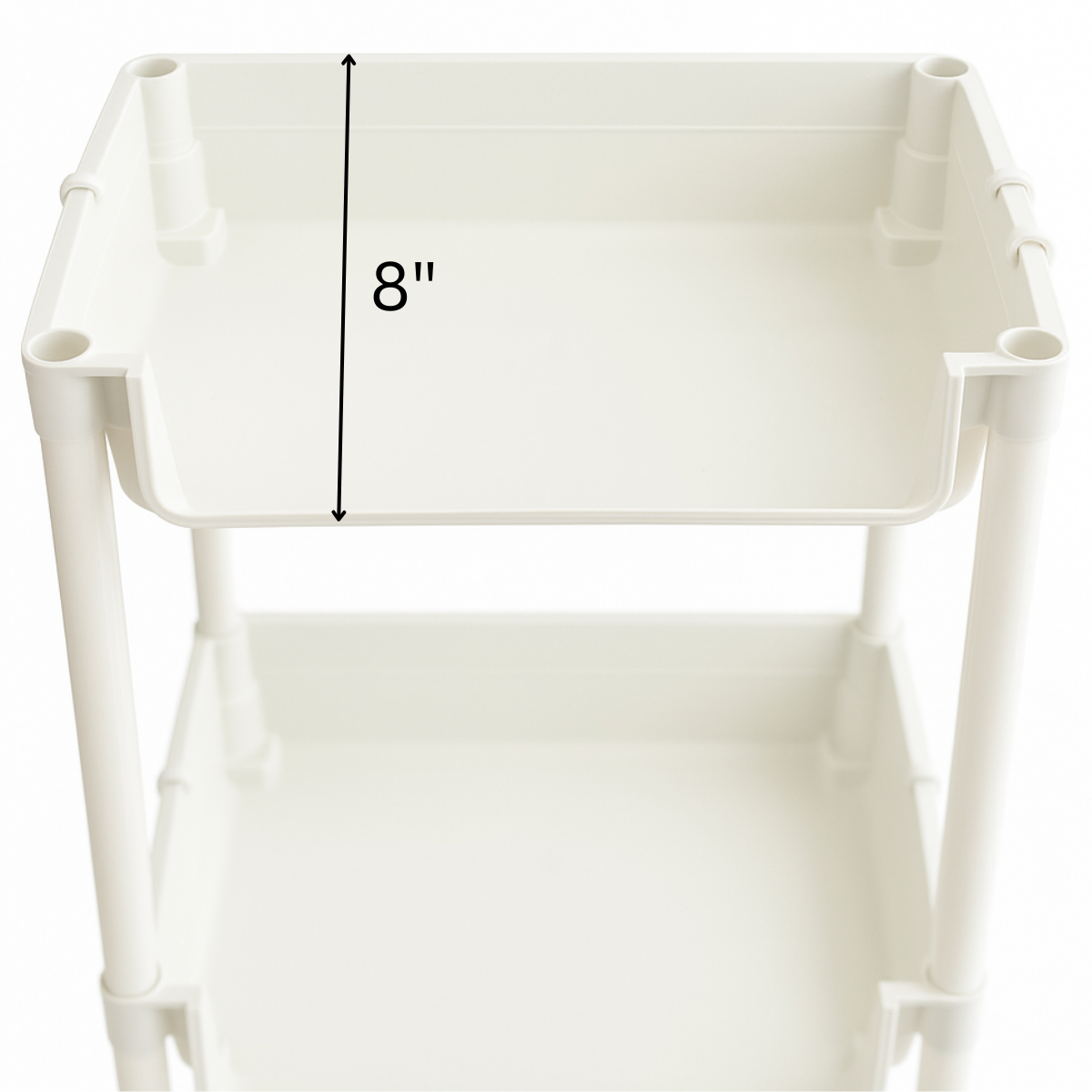 Bin Buddy 5-Tier Rolling Storage Organizer – Lightweight Plastic Utility Cart with Hooks, Mobile Wheels, and Kid Friendly Bins for Small Item Storage