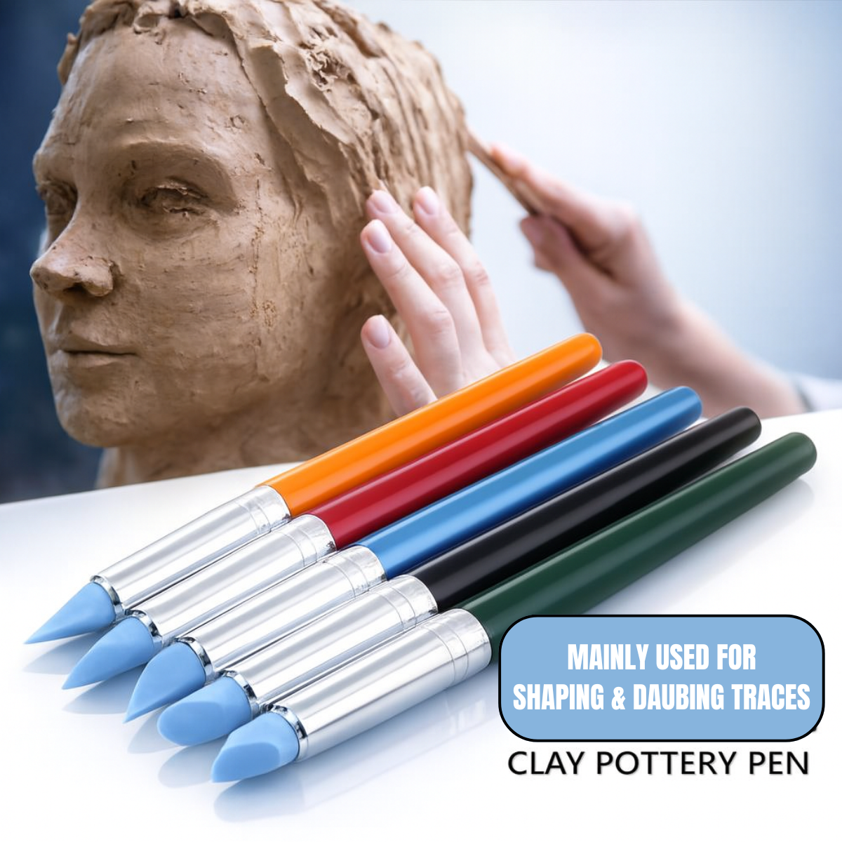 5 Piece Rubber Pen Set  - CR-00755