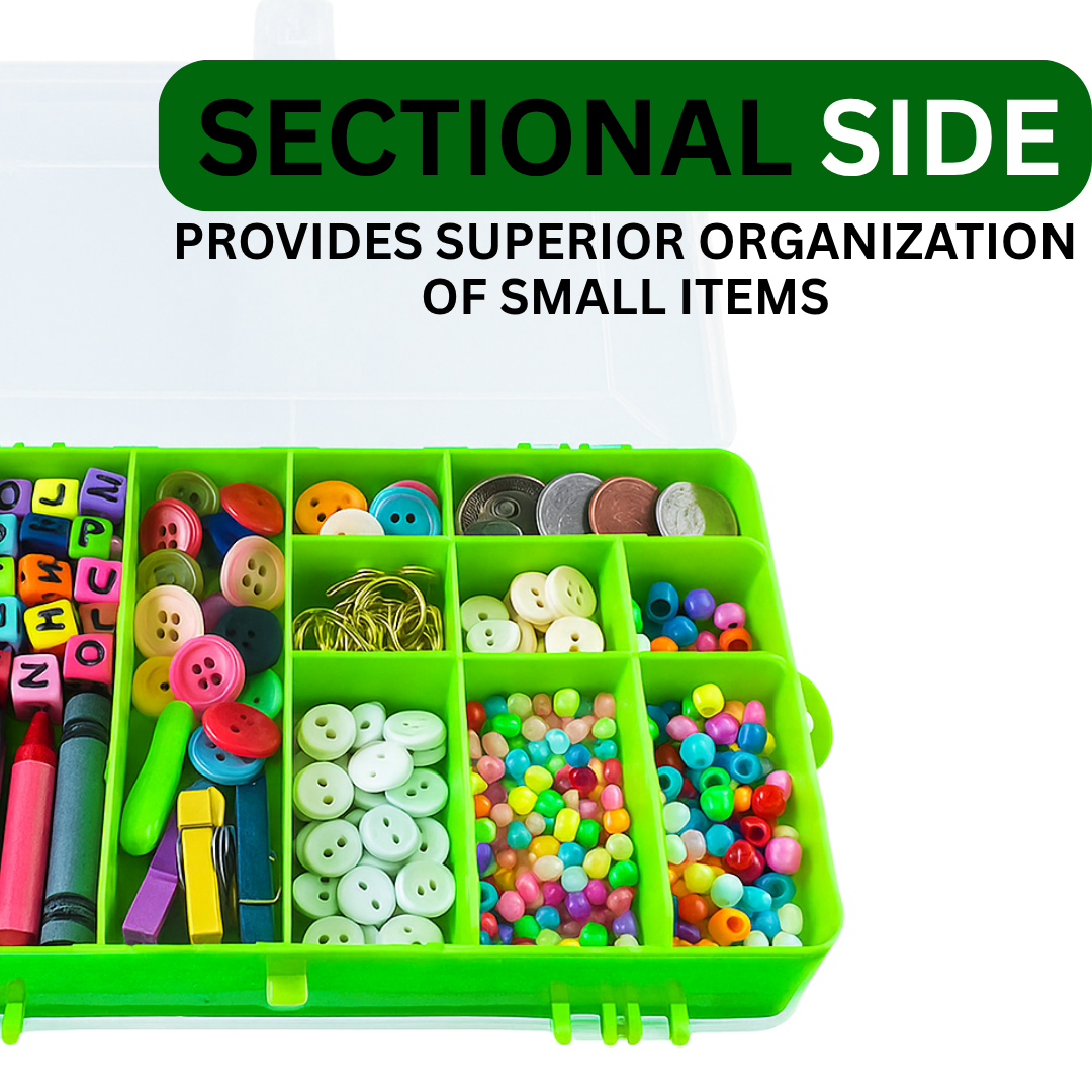 2-Sided Plastic Box with 12 Sections  - MJ-94601