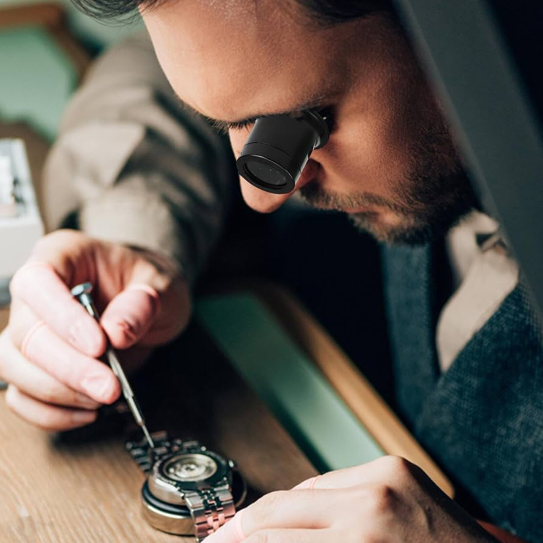 3 Piece Black Jeweler's Loupe Set - 3X, 5X and 10X Power - MG-20900