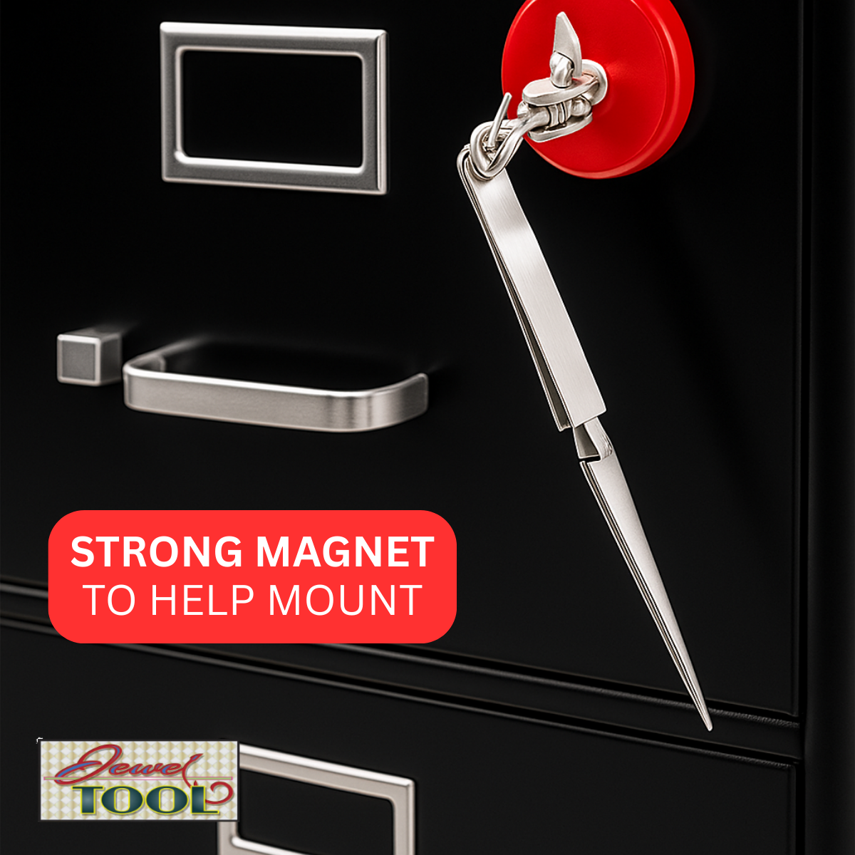 6 Inch Helping Hand Style Locking Tweezers - 2 Swivels & Magnetic Base  - TJ1100-MAG