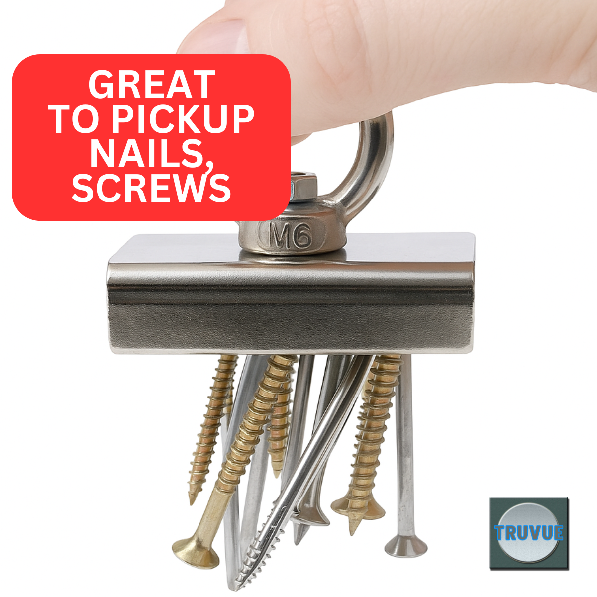 Small Pick Up Magnet with Top Ring - MC-00215