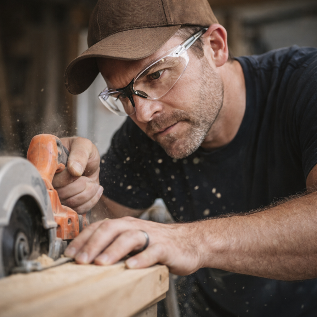 Clear High Impact Safety Glasses | Side Shields, Anti-Fog Coating, UV Protection, ANSI approved  - EY5P