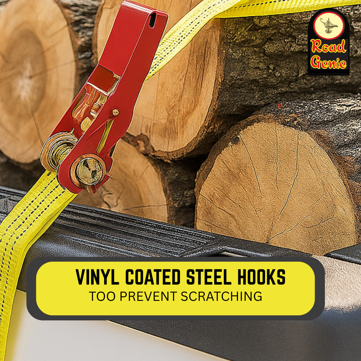 4 Piece Heavy Duty Ratchet Tie Down Set