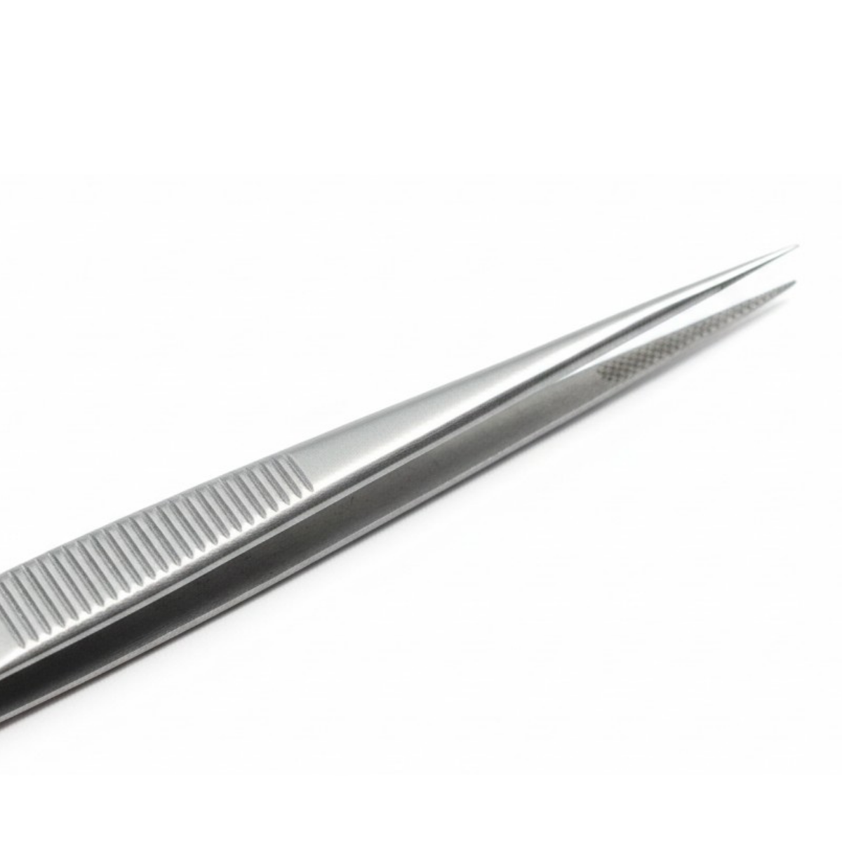 5 Piece Diamond Handling Tweezer Set with 4-Prong Pick Up Tool & Shovel - Stainless Steel - TJ-17336
