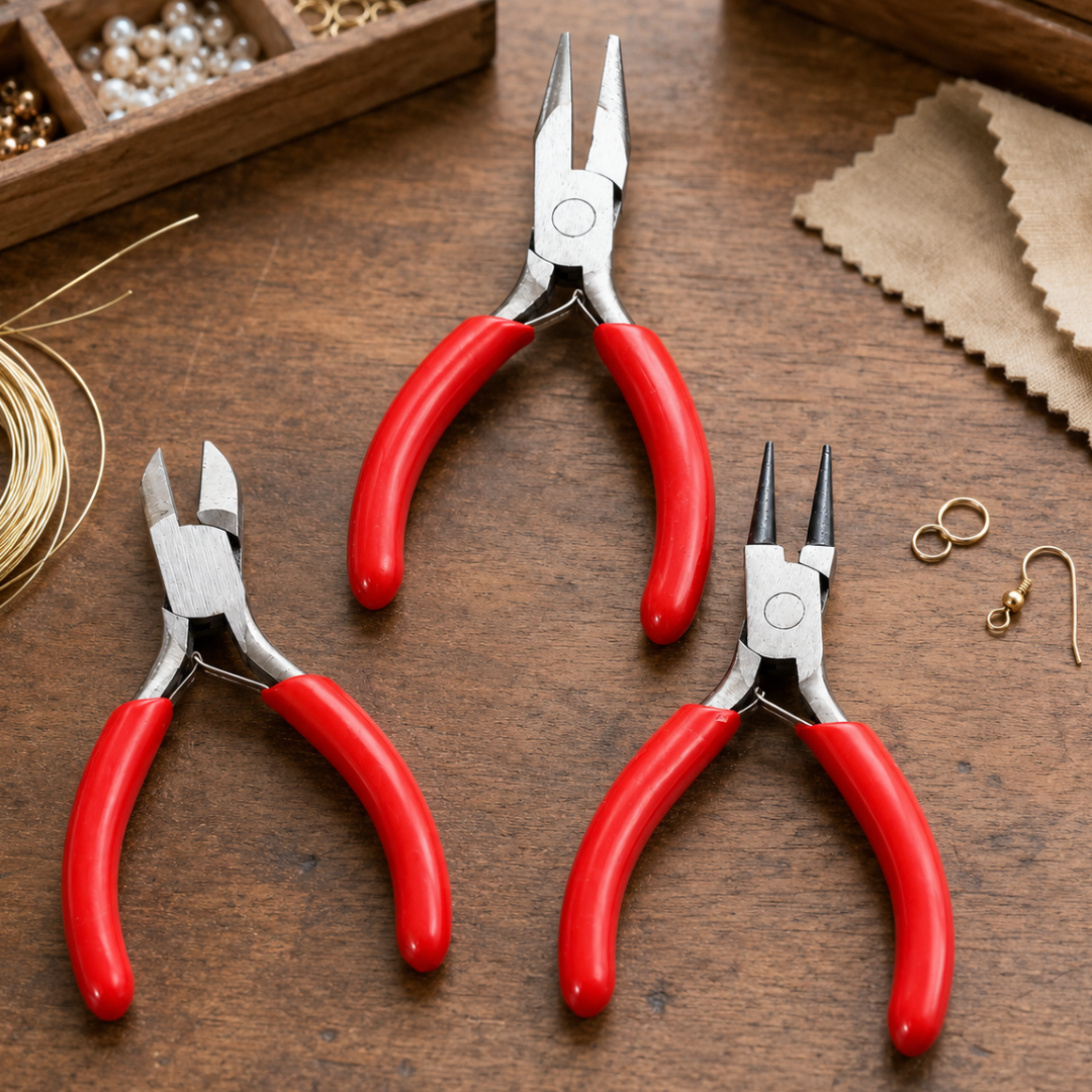 3-Piece Micro Pliers Set, 3"  - S89-89903