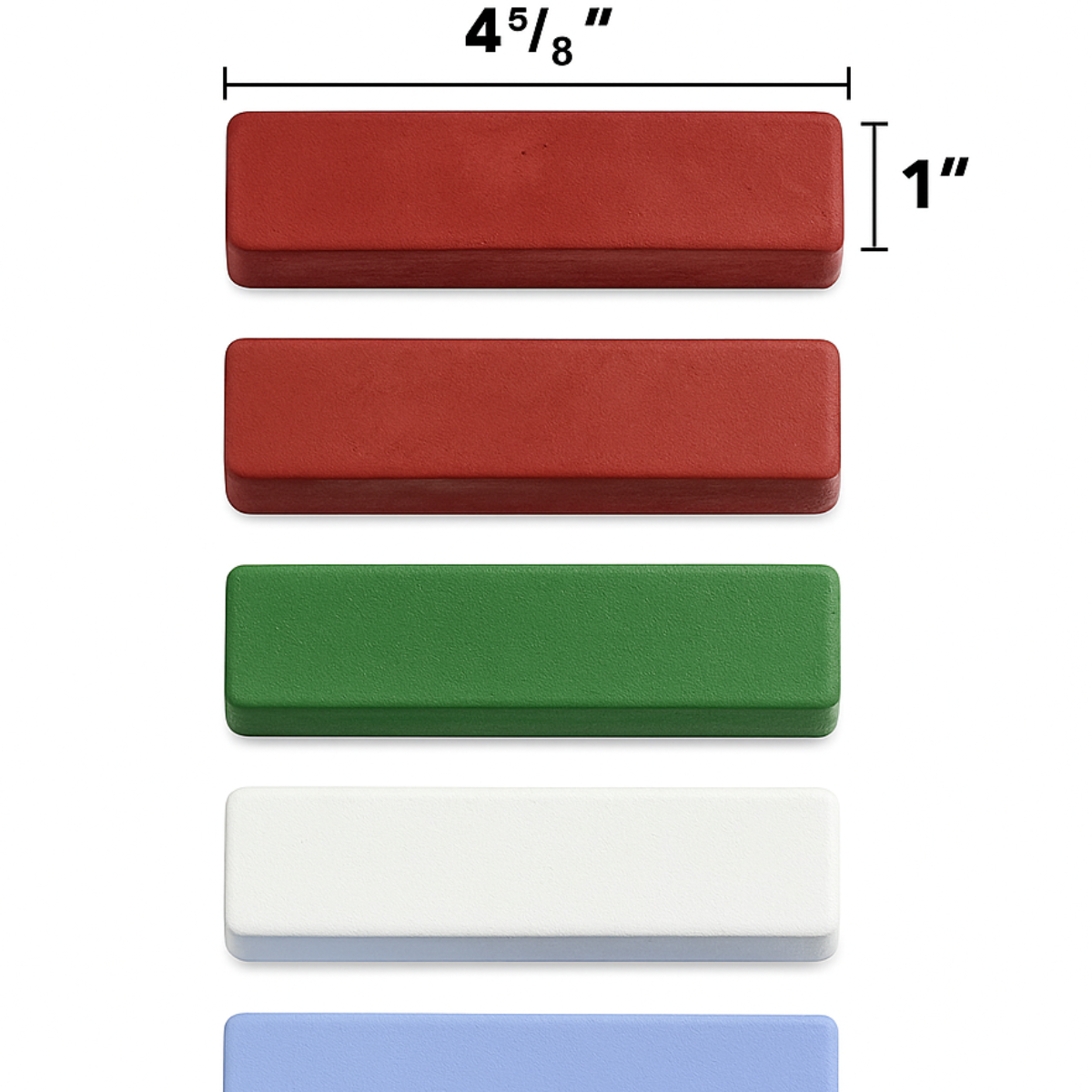 Polishing Compound Kit – 6 Piece, 4 oz Bars – Red Rouge, Black Emery, Brown Tripoli, White Diamond, Green & Blue – Metal, Wood & Plastic Buffing & Polishing