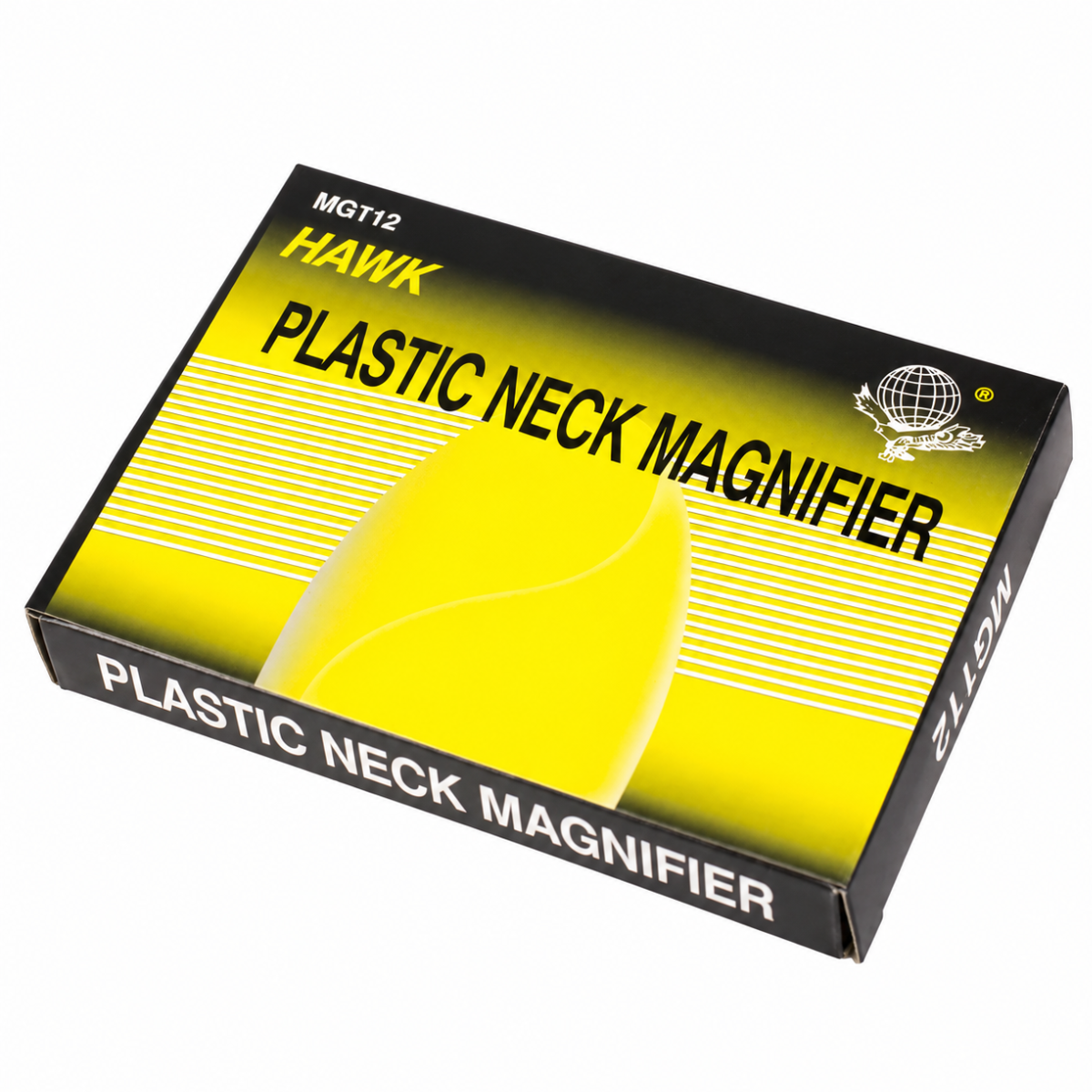 Rimless, 2.5" Acrylic Neck Worn 2X Magnifier With Metal Handle And Nylon Lanyard Attached  - MG-90112