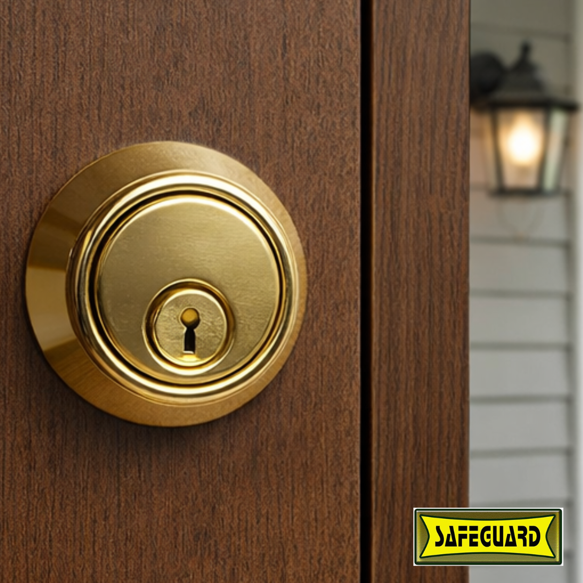 Brass Single Cylinder Deadbolt Lock  - LOCK-07351