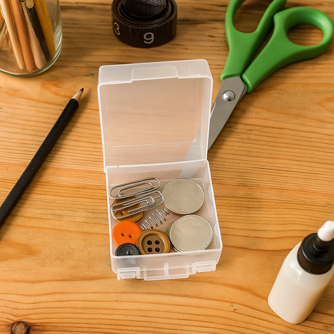 3 Piece Small Plastic Storage Boxes | Different Sizes  - TJ8730