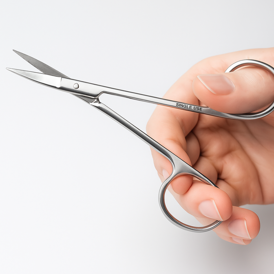 4.5 Inch Straight Stainless Steel Scissors (Pack of: 2) - SC-75451-Z02