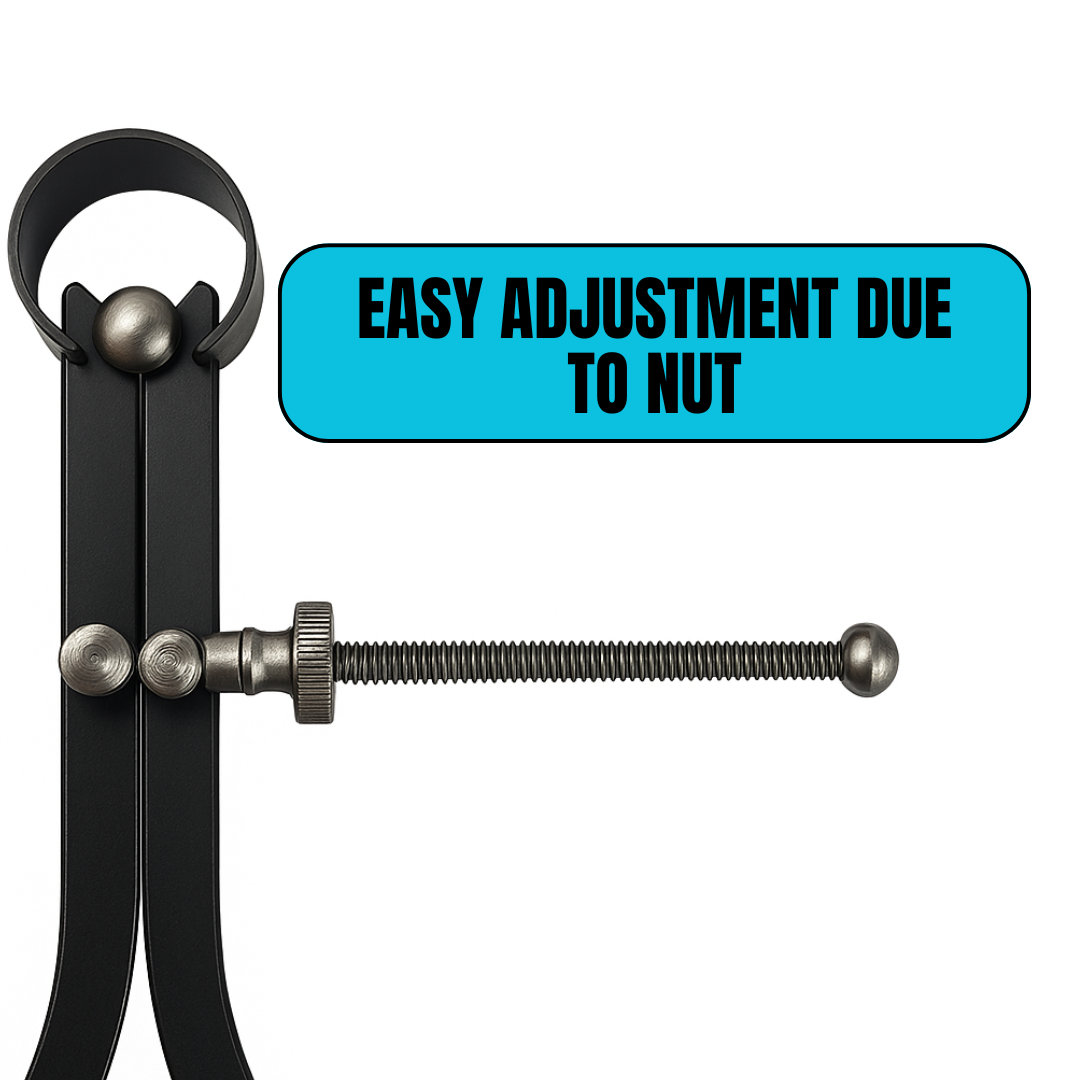 12" Outside Spring Caliper – Steel Measuring Tool for Diameter, Thickness & Distance – Adjustable Tension Screw – Precision Comparison Caliper for Construction, Plumbing, Crafts & Lab Work