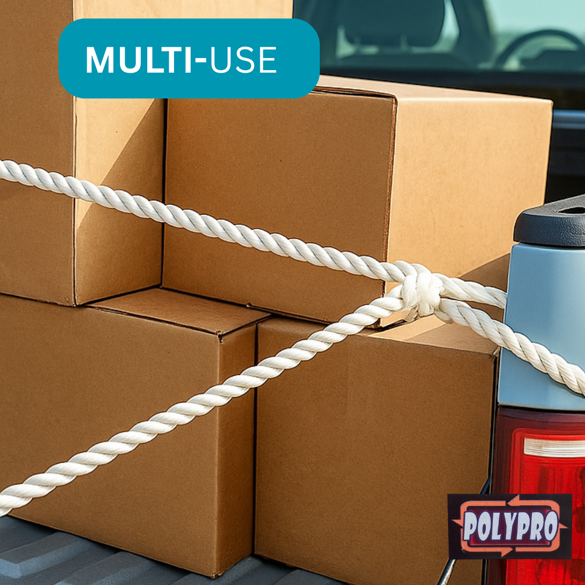 Polypropylene Rope 50 Foot Length | 1/2 Inch Diameter  - TA-08650