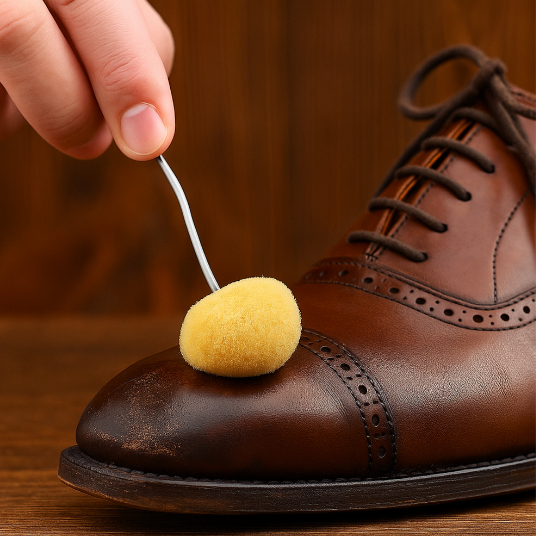 50 Piece 1" (2.5 cm) Diameter Genuine Wool Daubers Applicators with Metal Handle for Dye, Paint, Glue | Precise Application | Durable 3" (7.6 cm) Steel Handle