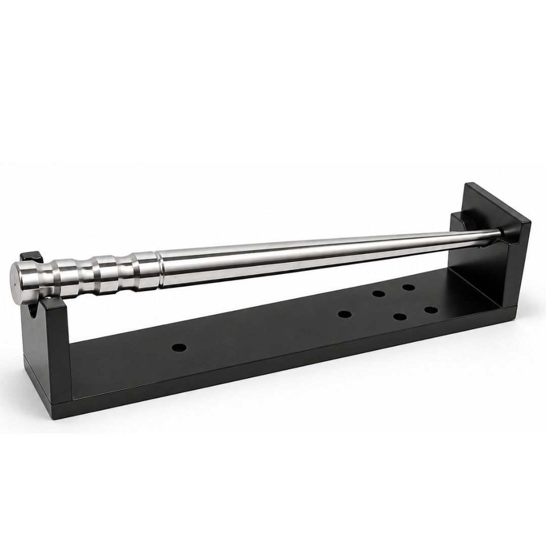 Ring Mandrel Stand, Solid Metal Bench Mount Mandrel Holder for Jewelry Making, Ring Sizing, Shaping & Repair – Pre-Drilled Mounting Holes – TJ-19719