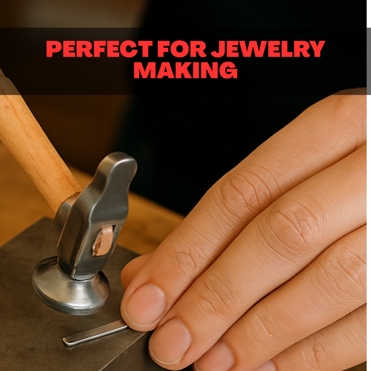 Jeweler's Bench Hammer & Block Set – Precision & Durability for Metalworking - KIT-TJ9804A