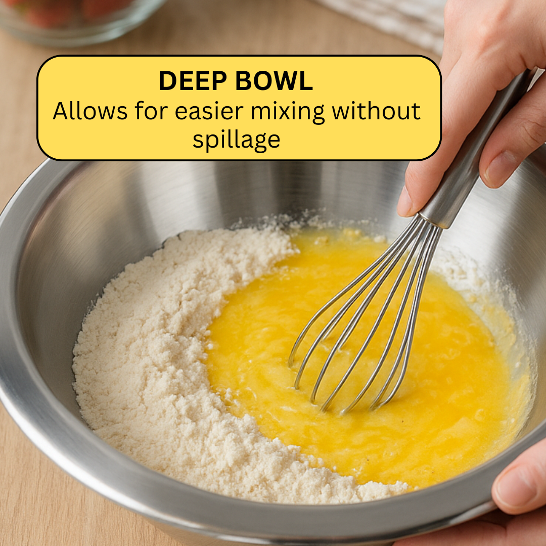 Stainless Steel Bowl For Mixing Or Serving  - U-19096