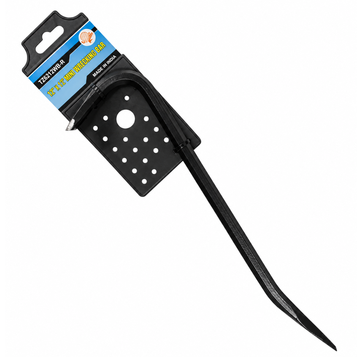 12-Inch Forged Steel Wrecking Bar with Curved Nail Puller & Beveled Chisel End – Demolition Pry Bar – TZ-45187