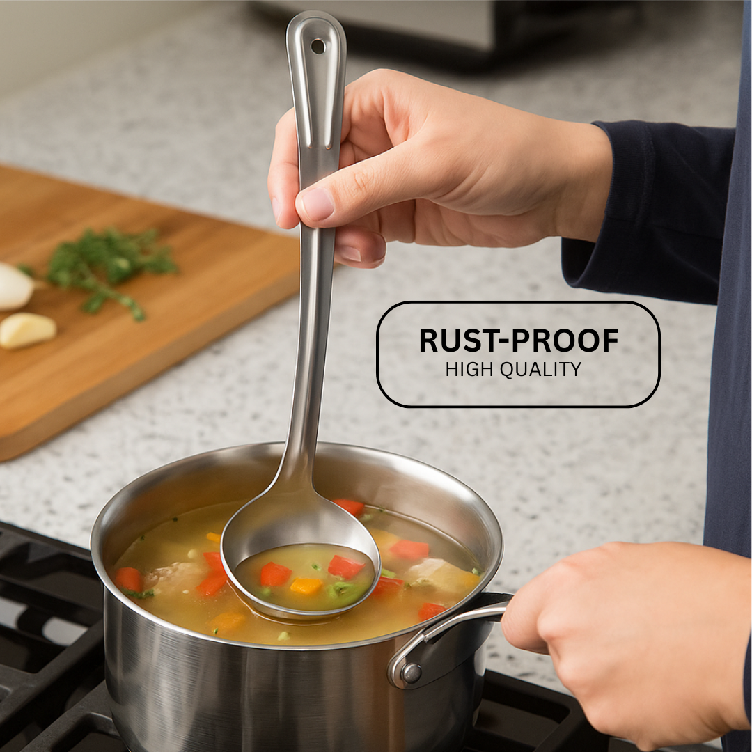 Extra Long Stainless Steel Cooking & Serving Set  - U-20600