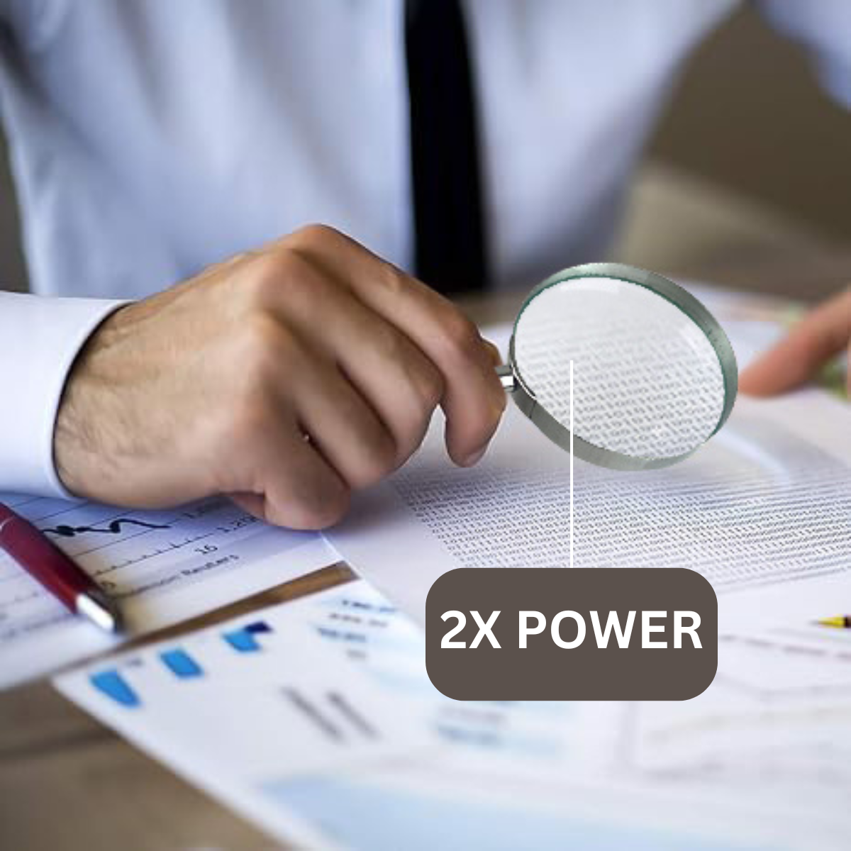 2x Glass 3.5" Diameter Magnifier  - MG8778