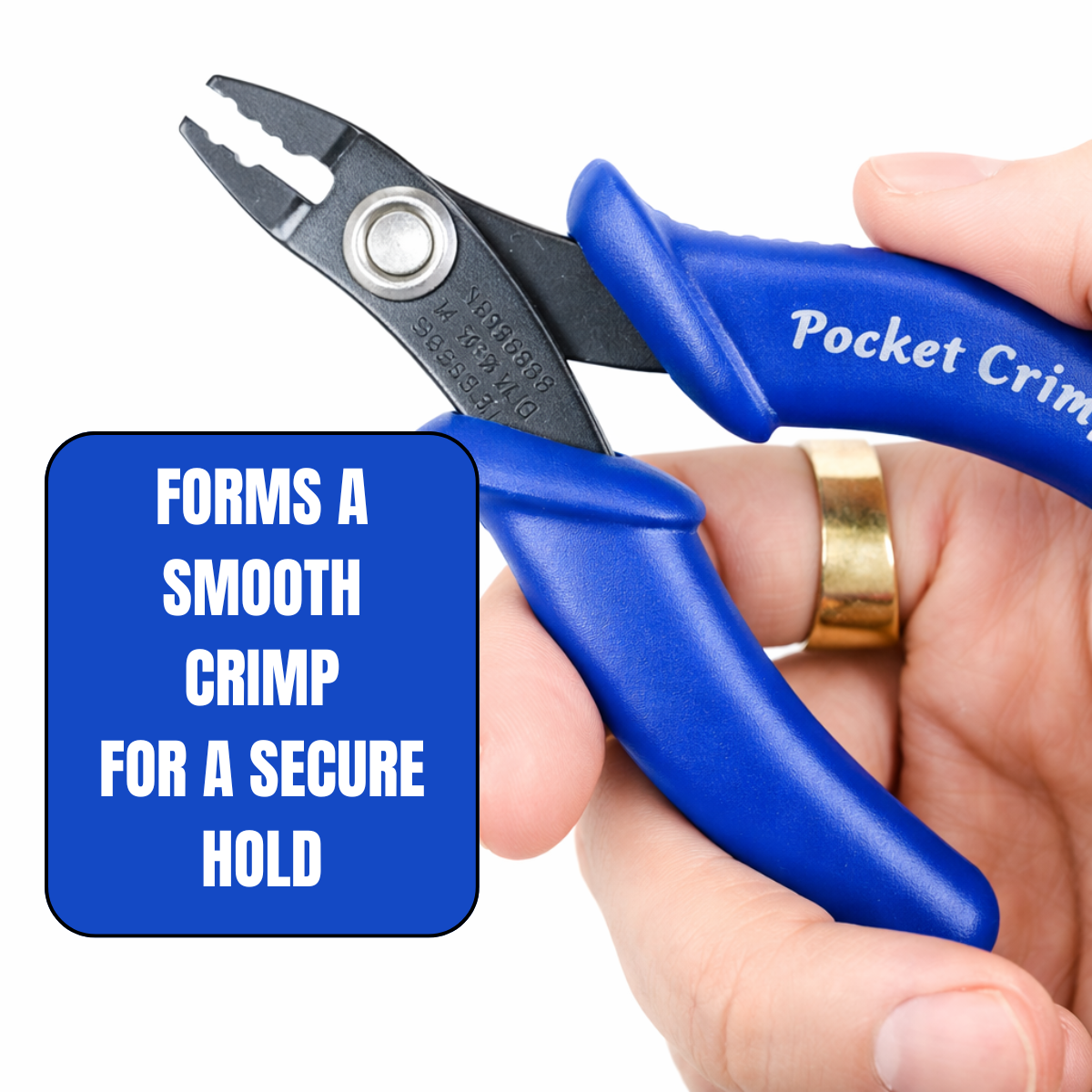 3.5" Pocket Sized Crimper: Portable Beading Companion | Dual Stations for Versatile Use | Precision Crimping up to 3mm | Complete Instructions Included