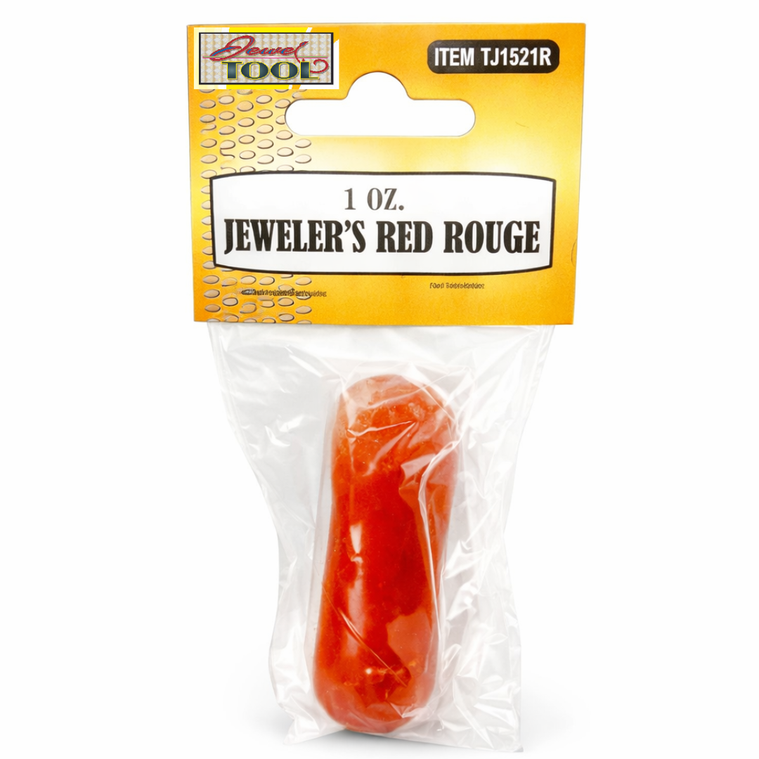1 oz Jeweler’s Red Rouge Polishing Compound Bar – Fine Finishing Compound for Gold, Silver & Soft Metals