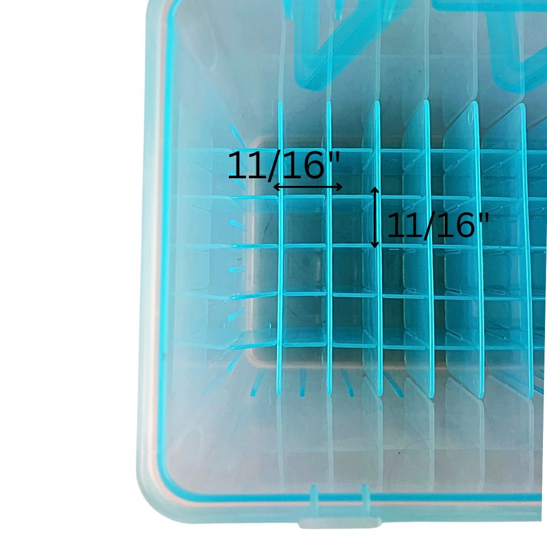Glass Vials - Test Tubes Plastic Tote Box  - TJ-16442