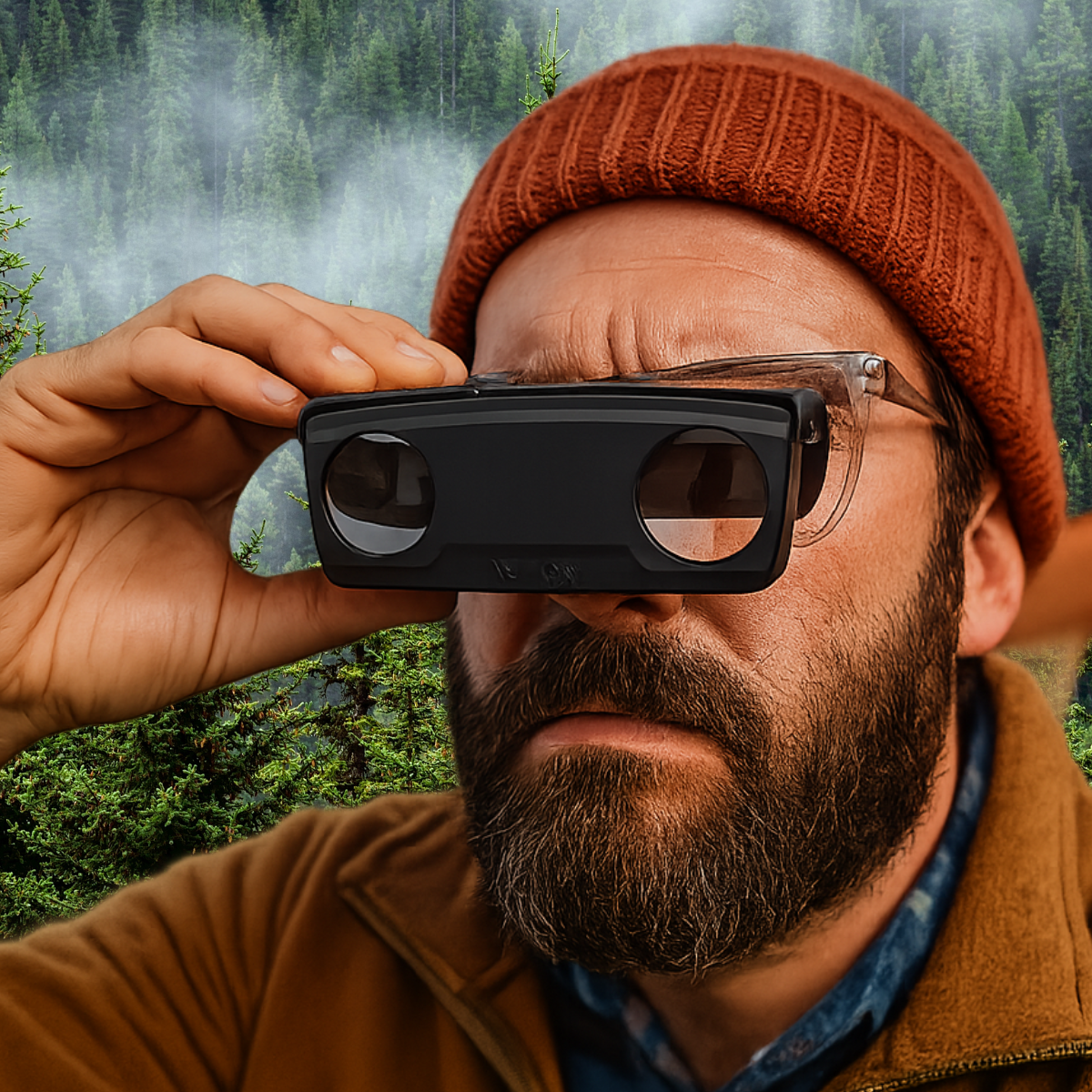 2x Folding Compact Binoculars - Plastic  - MP165