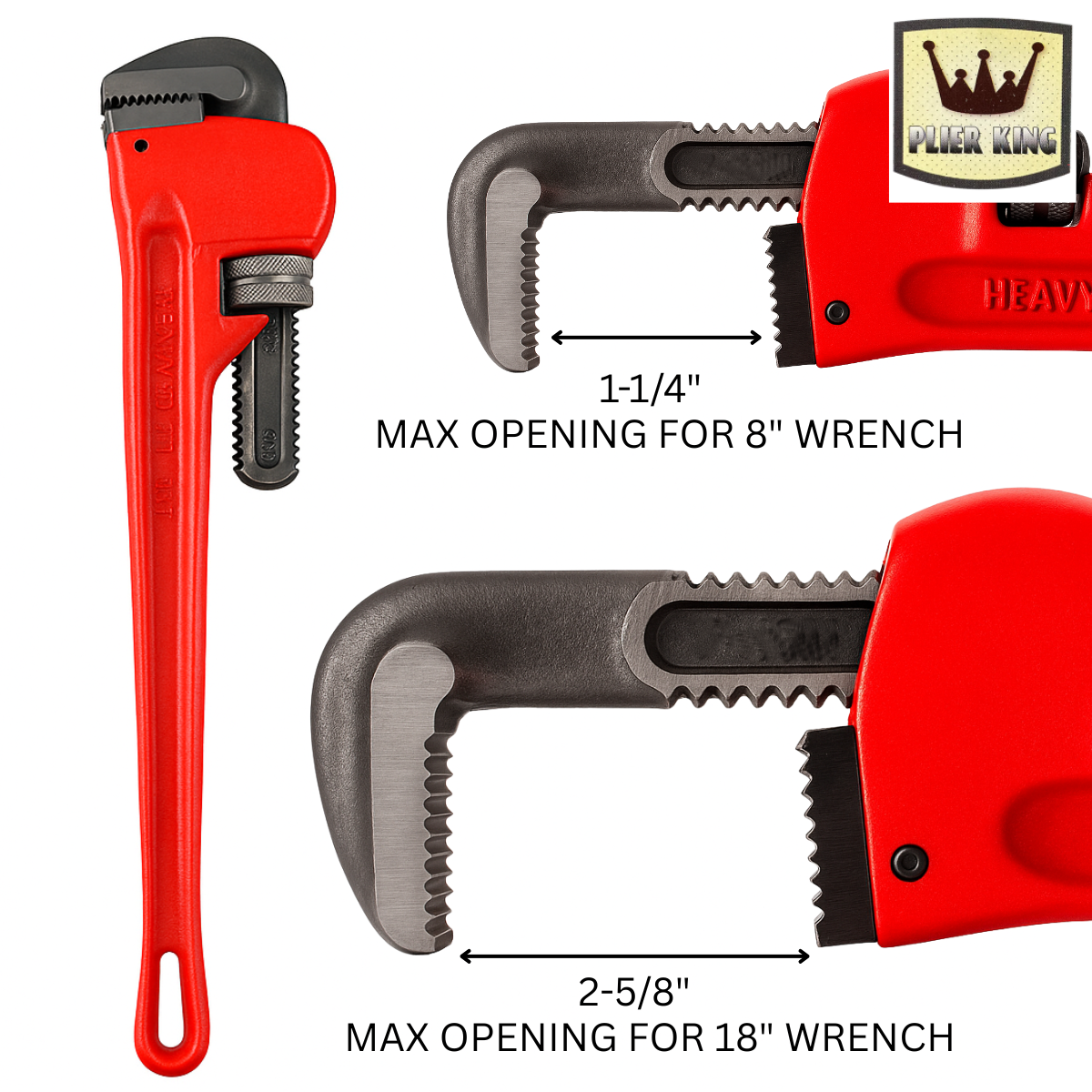 4 Piece Pipe Wrench Set  - TP-03640