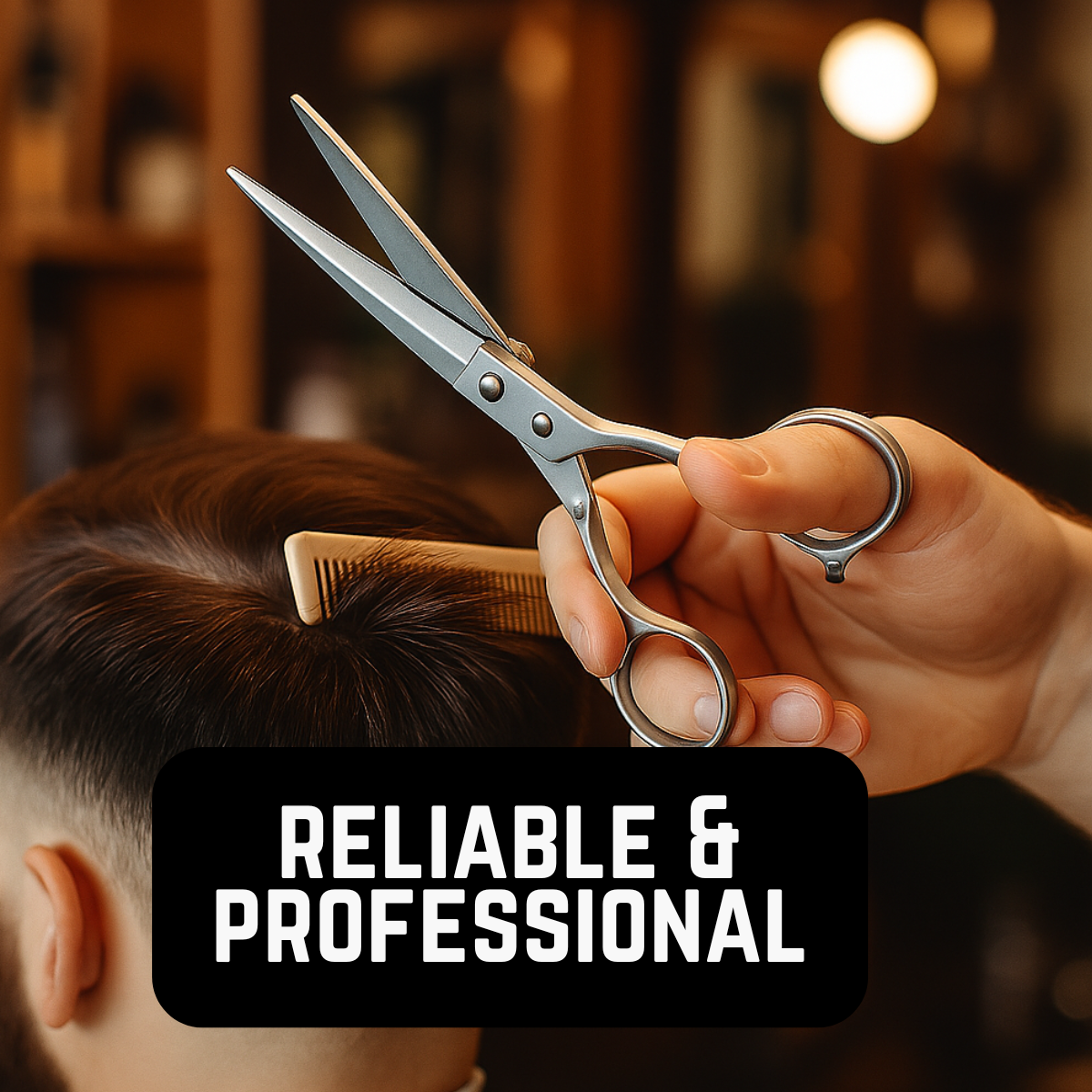 Professional Barber Scissors & Thinning Shears Set – 5" Stainless Steel Hair Cutting Tools with Snap Case & Extra Storage Compartment