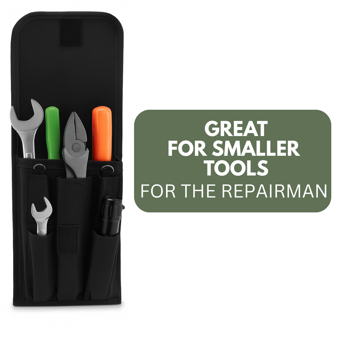 6 Pocket Nylon Pouch | Create Your Custom Kit | Fold-Over Top with Velcro Closure