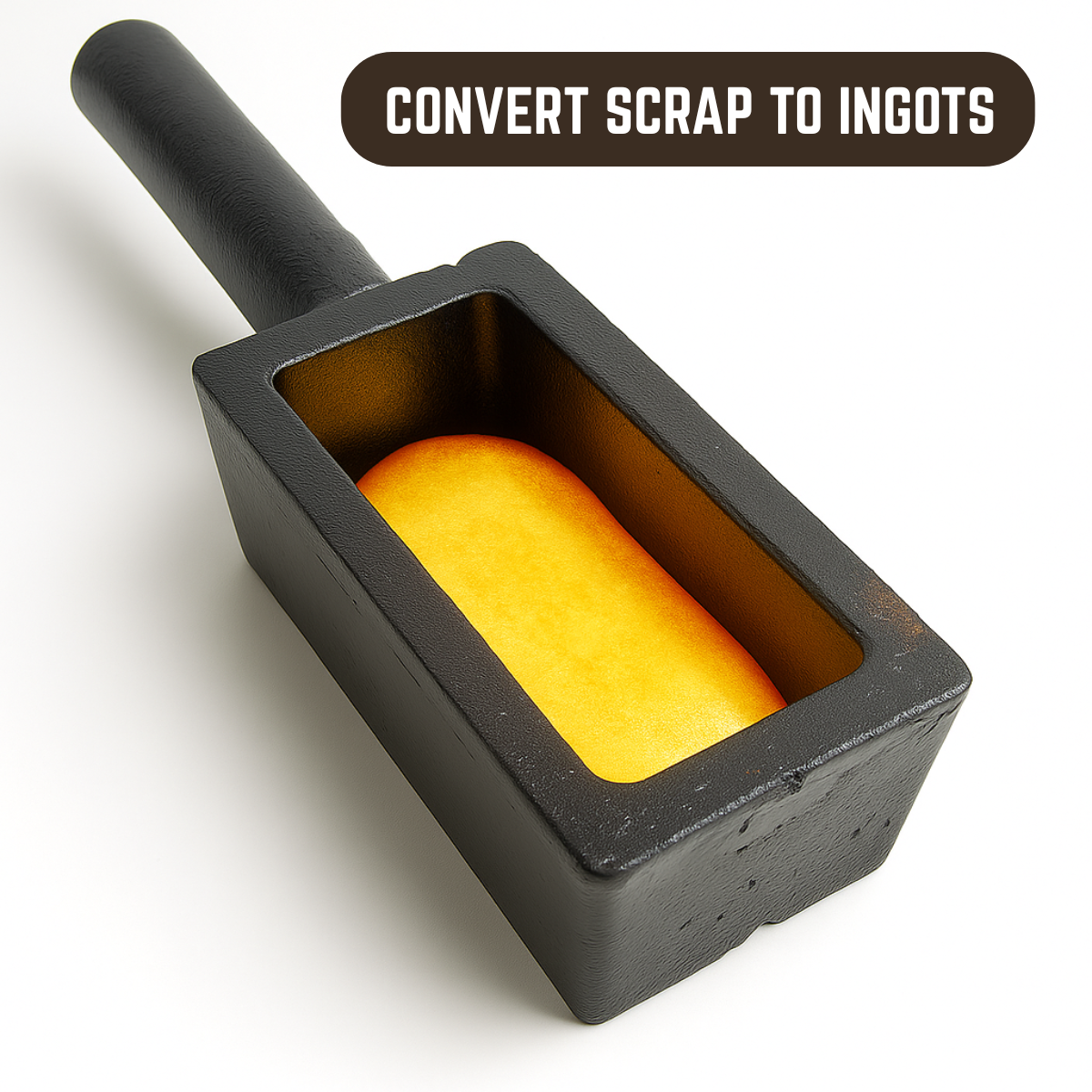 Deluxe 500g & 1Kg Ingot Mold Set | Cast Iron | Rectangular Shape | Ideal for Gold, Silver, and other Precious Metals