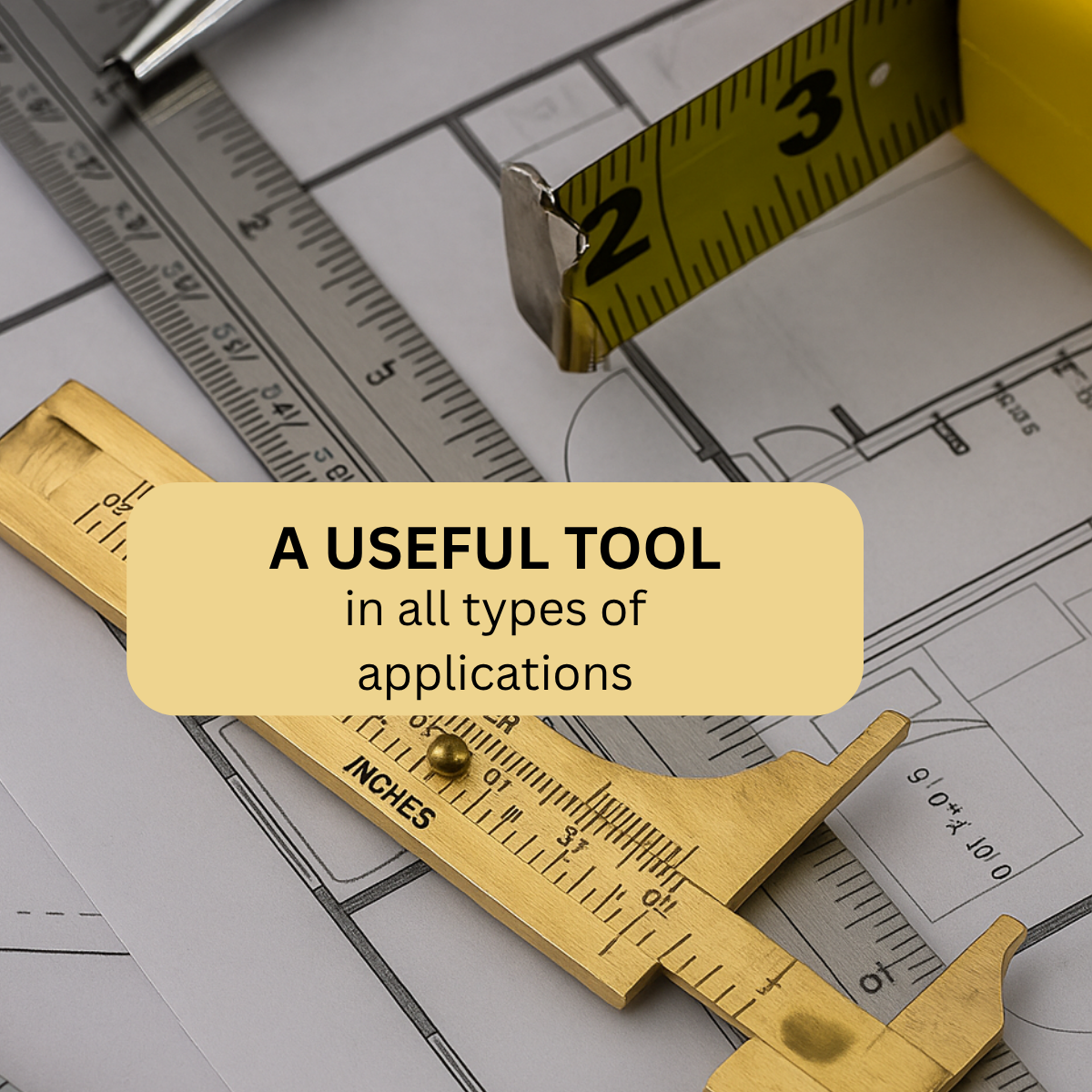 3"- 80mm Brass Pocket Caliper  - TM-50013